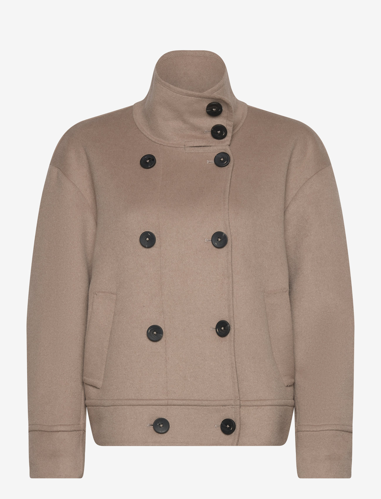 Dante6 - D6Wilder coat short - sügisjakid - light taupe - 0