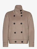 D6Wilder coat short - LIGHT TAUPE