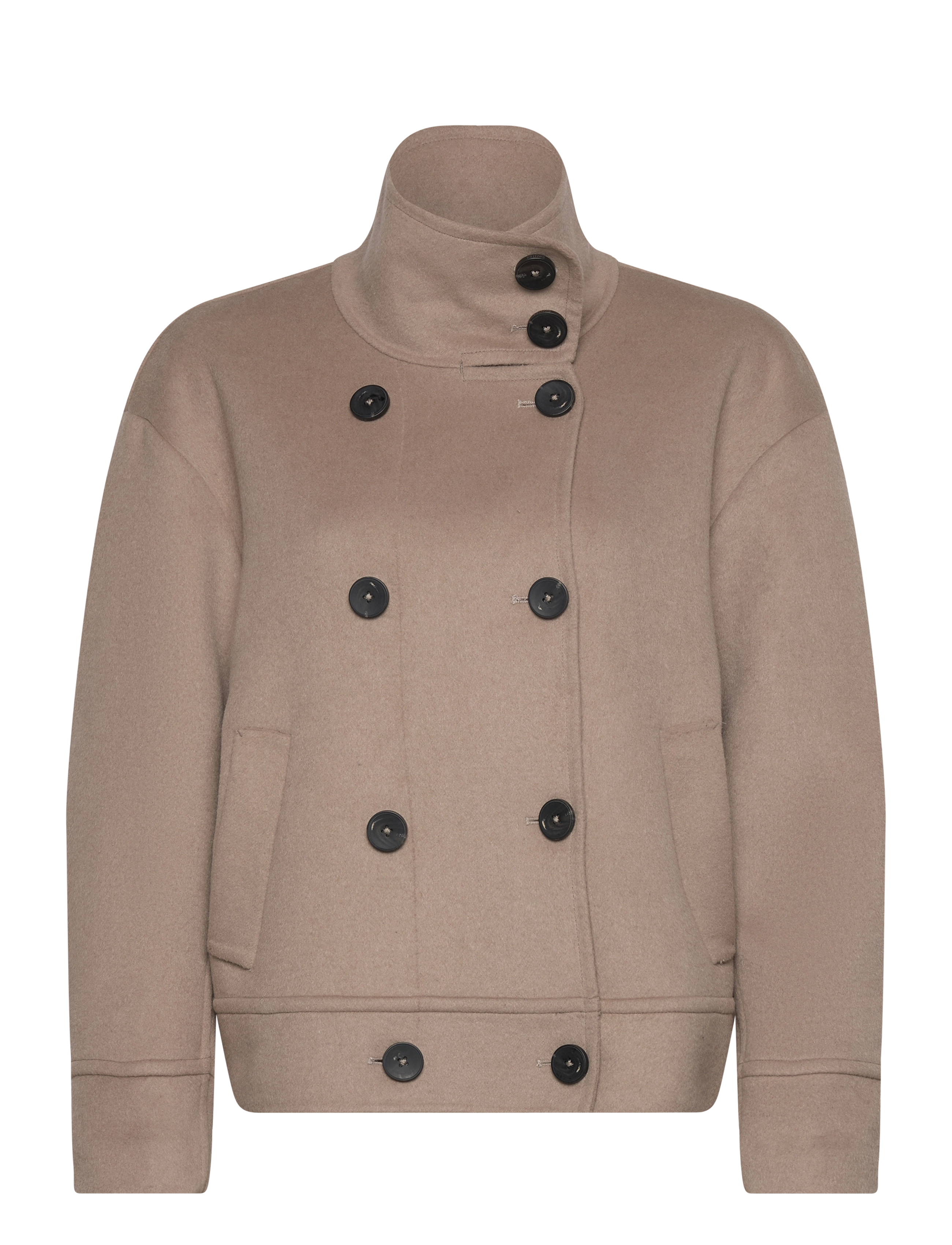 D6Wilder coat short - LIGHT TAUPE