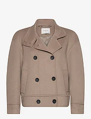 Dante6 - D6Wilder coat short - winter jackets - light taupe - 2