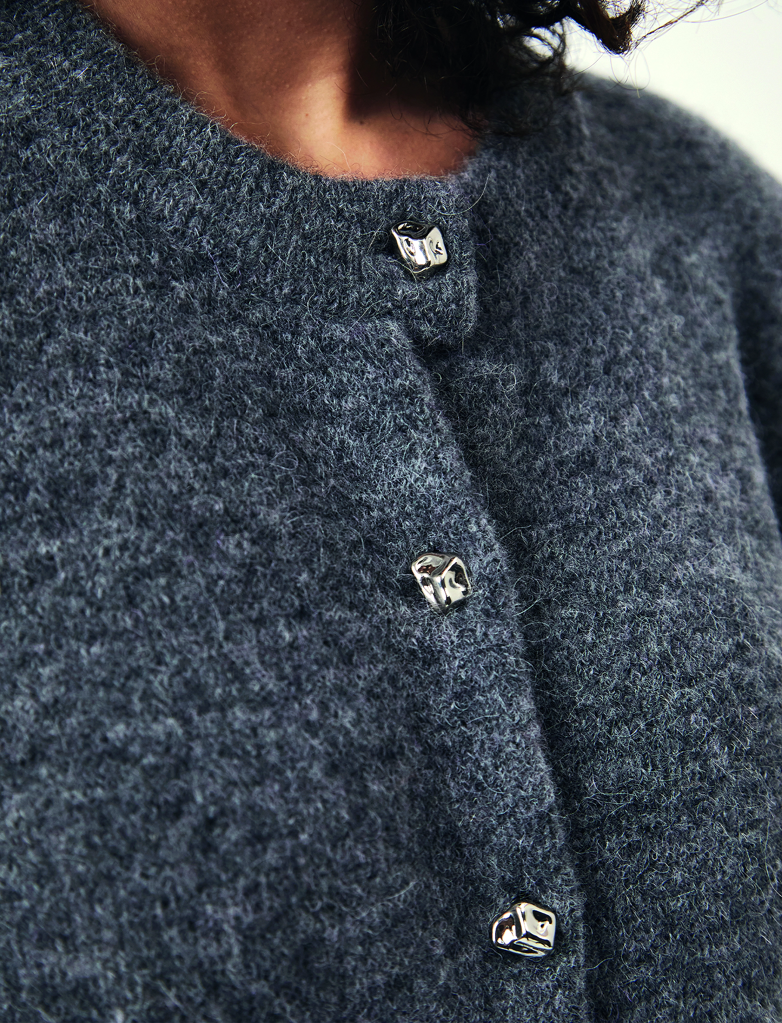 Dante6 - D6Attica cardigan - heather grey - 4