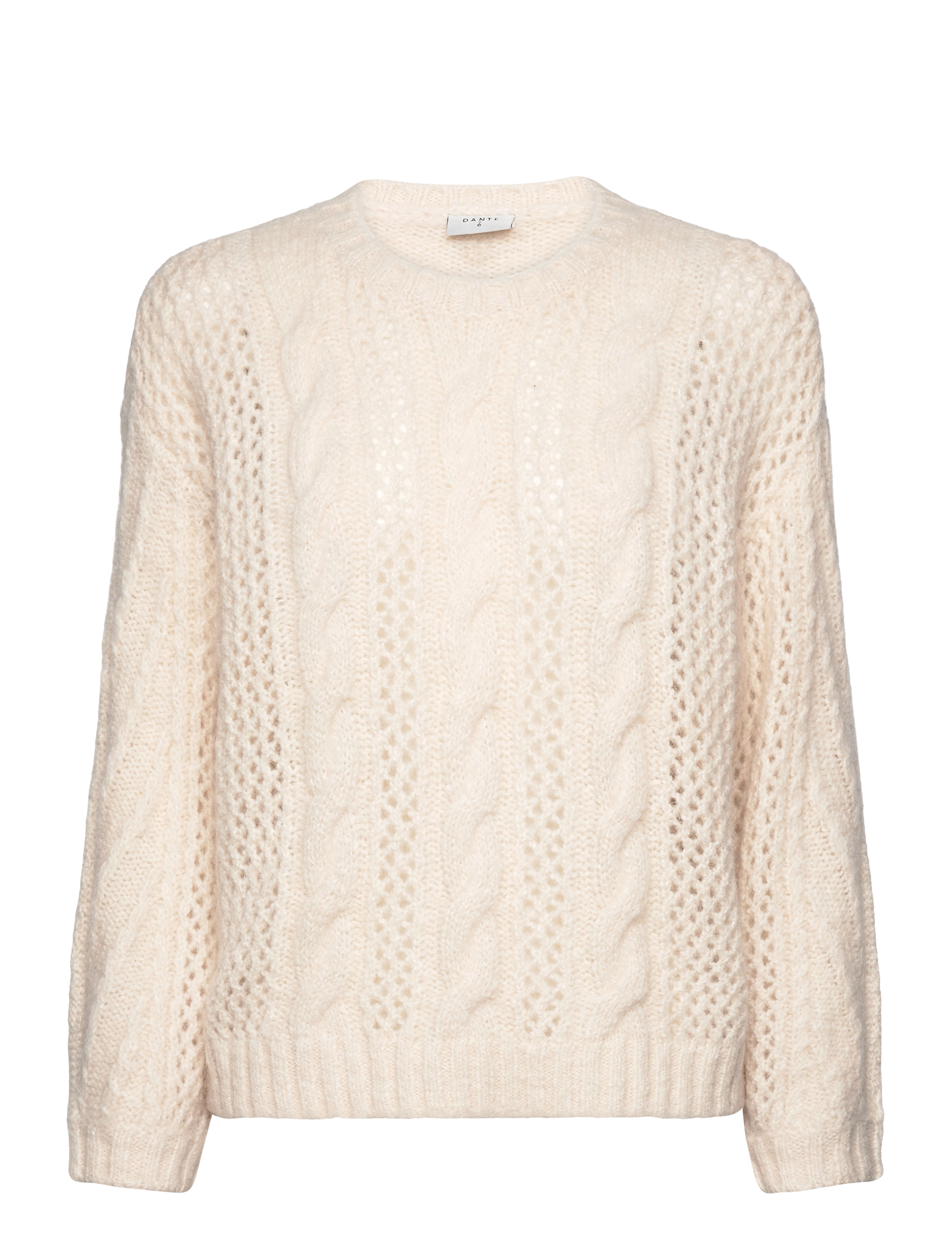 DANTE6 D6Flory Cable Pullover Cream - L - Damen