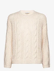 Dante6 - D6Flory cable sweater - jumpers - butter cream - 0