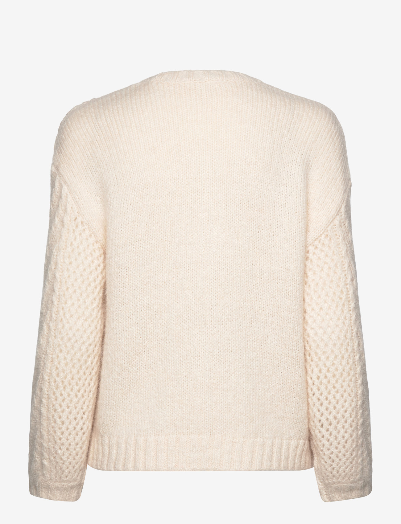 Dante6 - D6Flory cable sweater - sügisesed riided - butter cream - 1