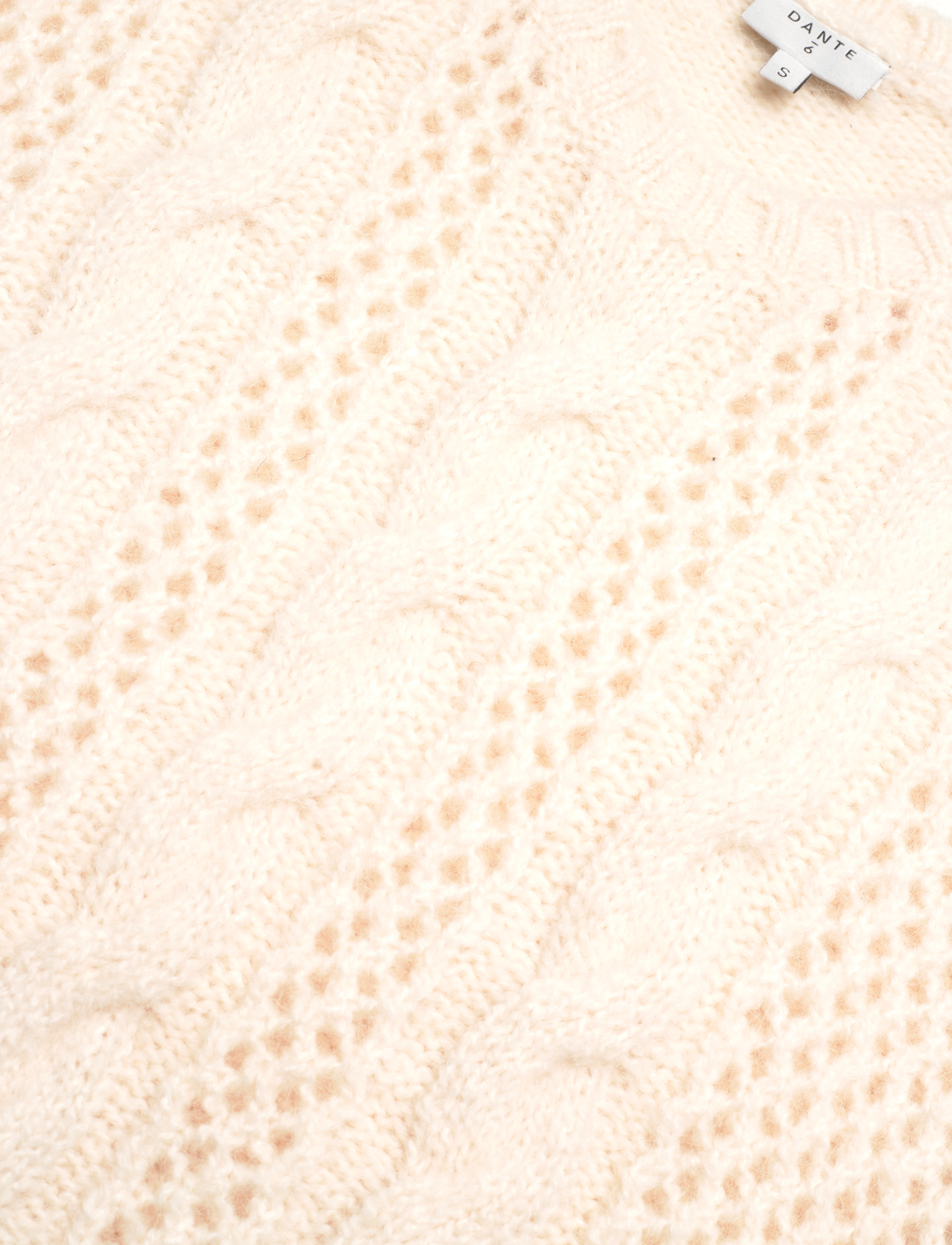 Dante6 - D6Flory cable sweater - trøjer - butter cream - 2