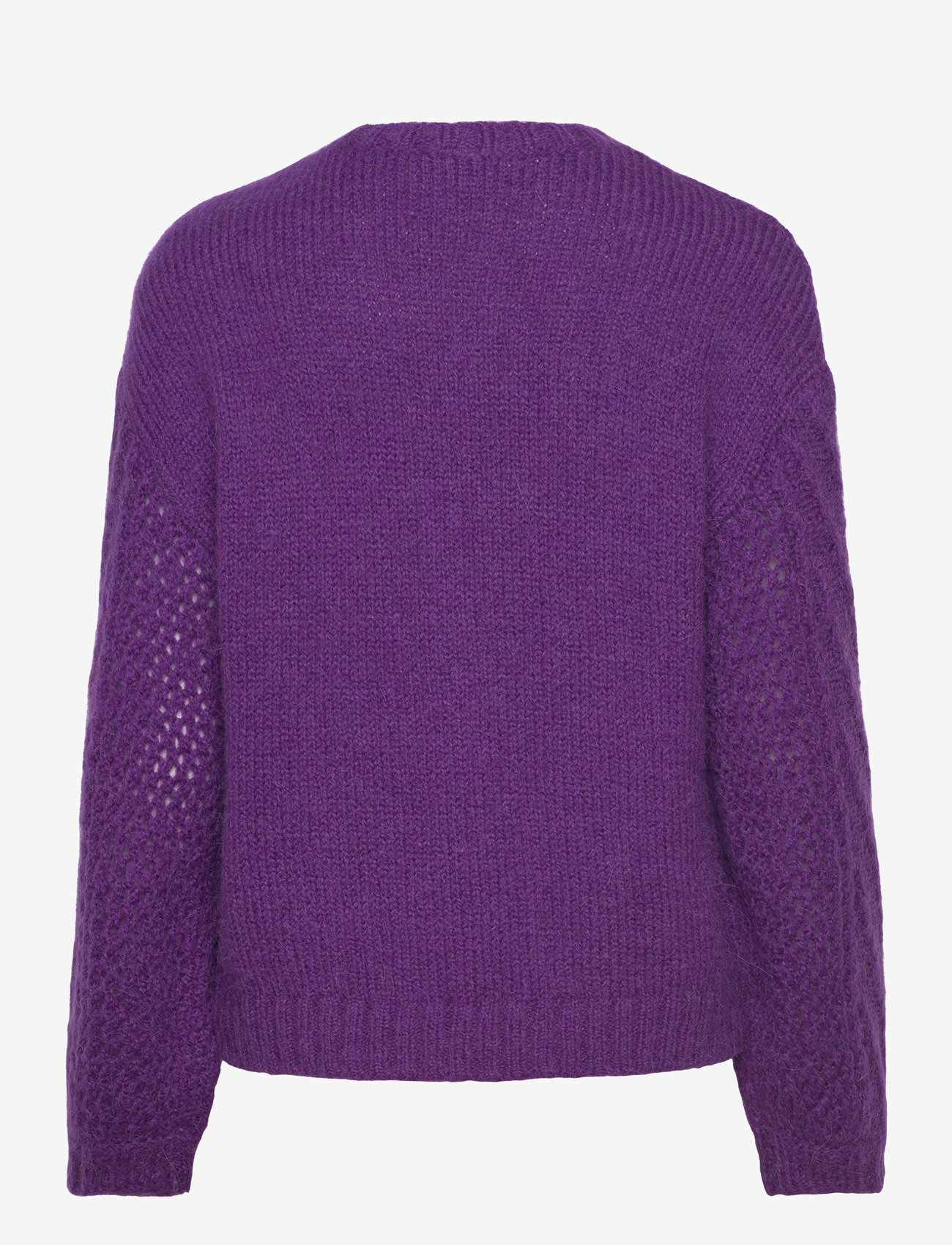 Dante6 - D6Flory cable sweater - autumn clothing - electric purple - 1