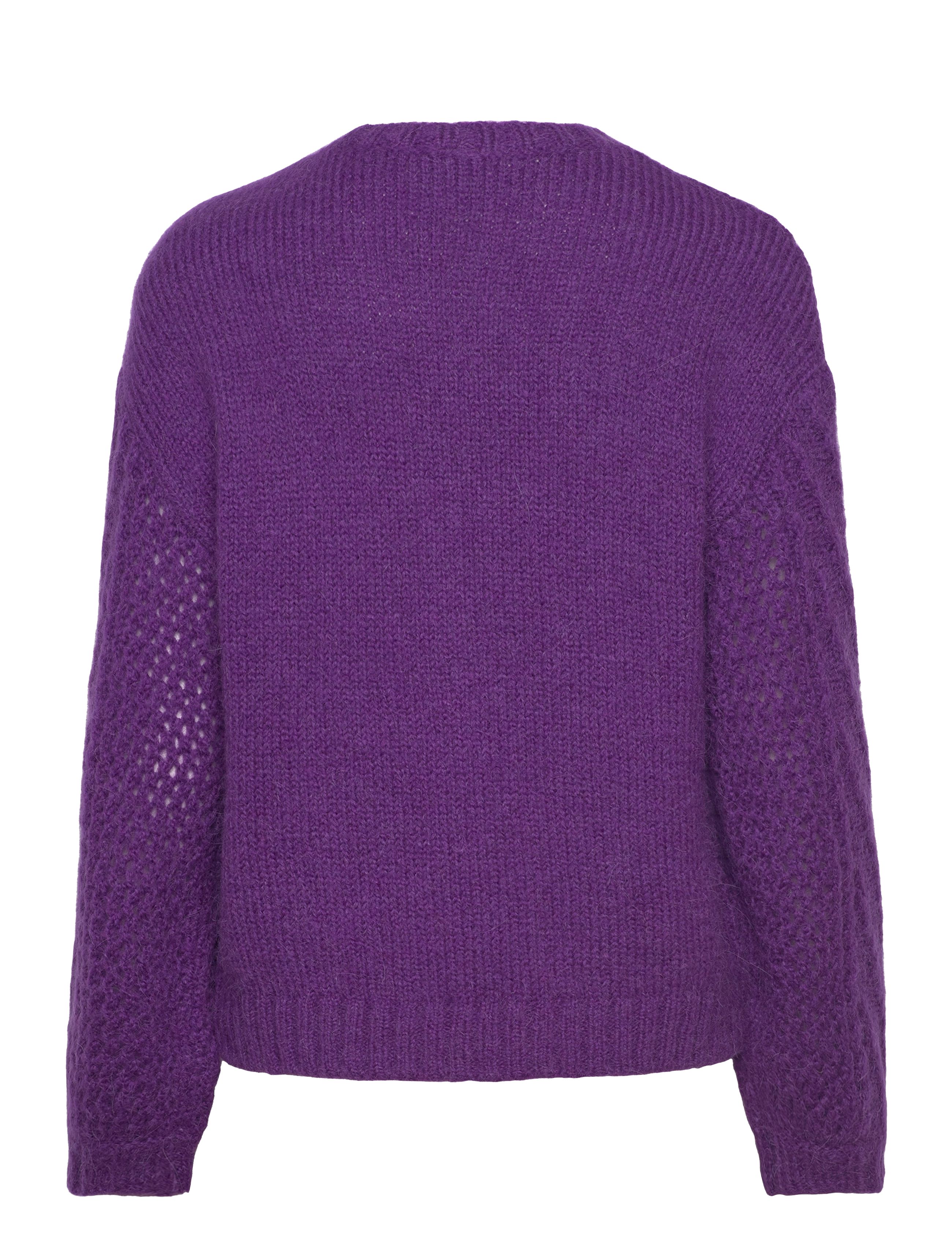 Dante6 - D6Flory cable sweater - trøjer - electric purple - 2