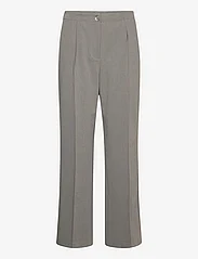Dante6 - D6Fynn tailored pants - raka byxor - pure grey - 1