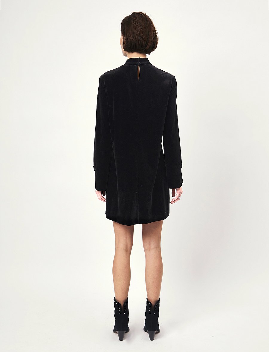 Dante6 - D6Sloane velvet dress - cocktailkleider - raven - 4