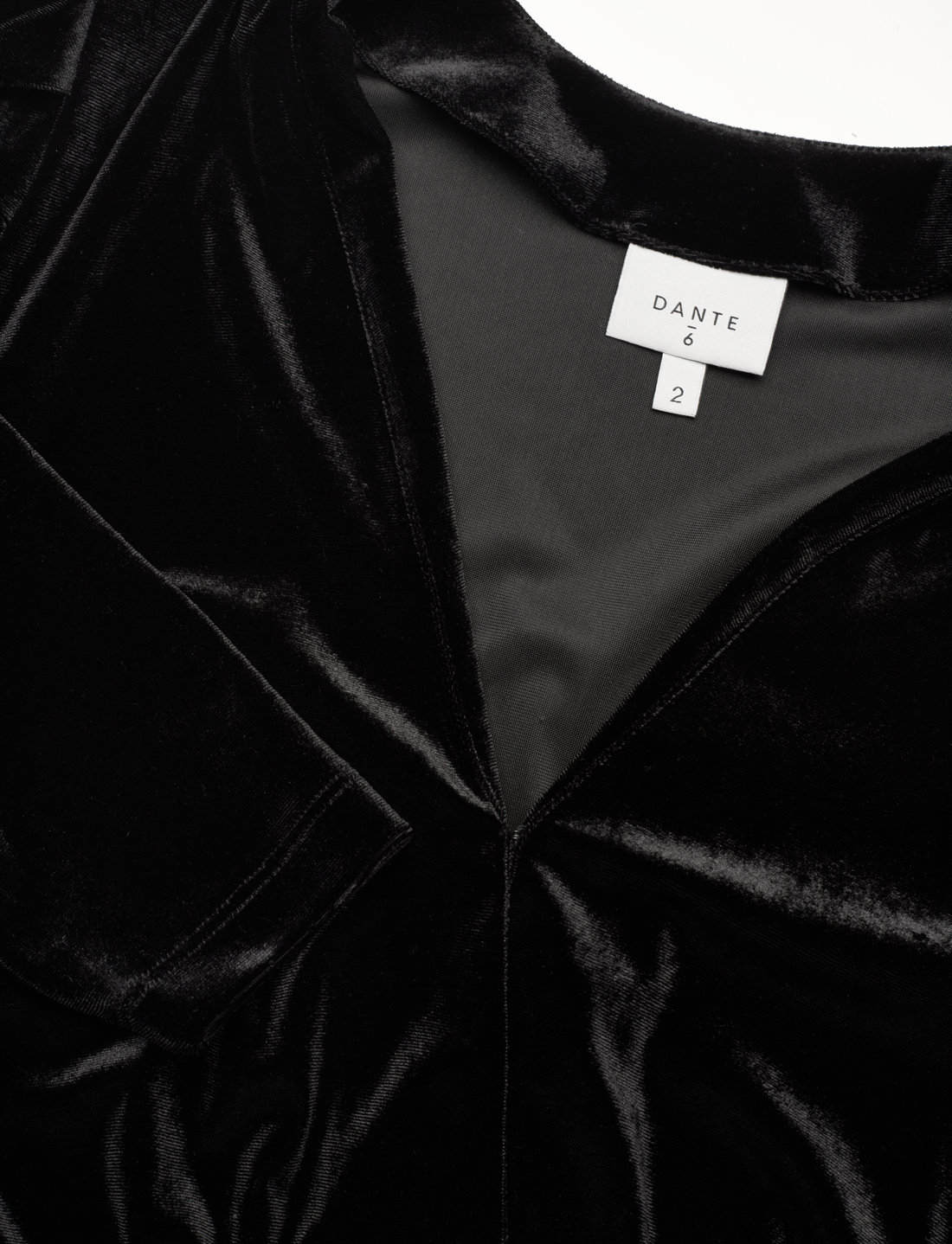 D6Smoke velvet peplum top