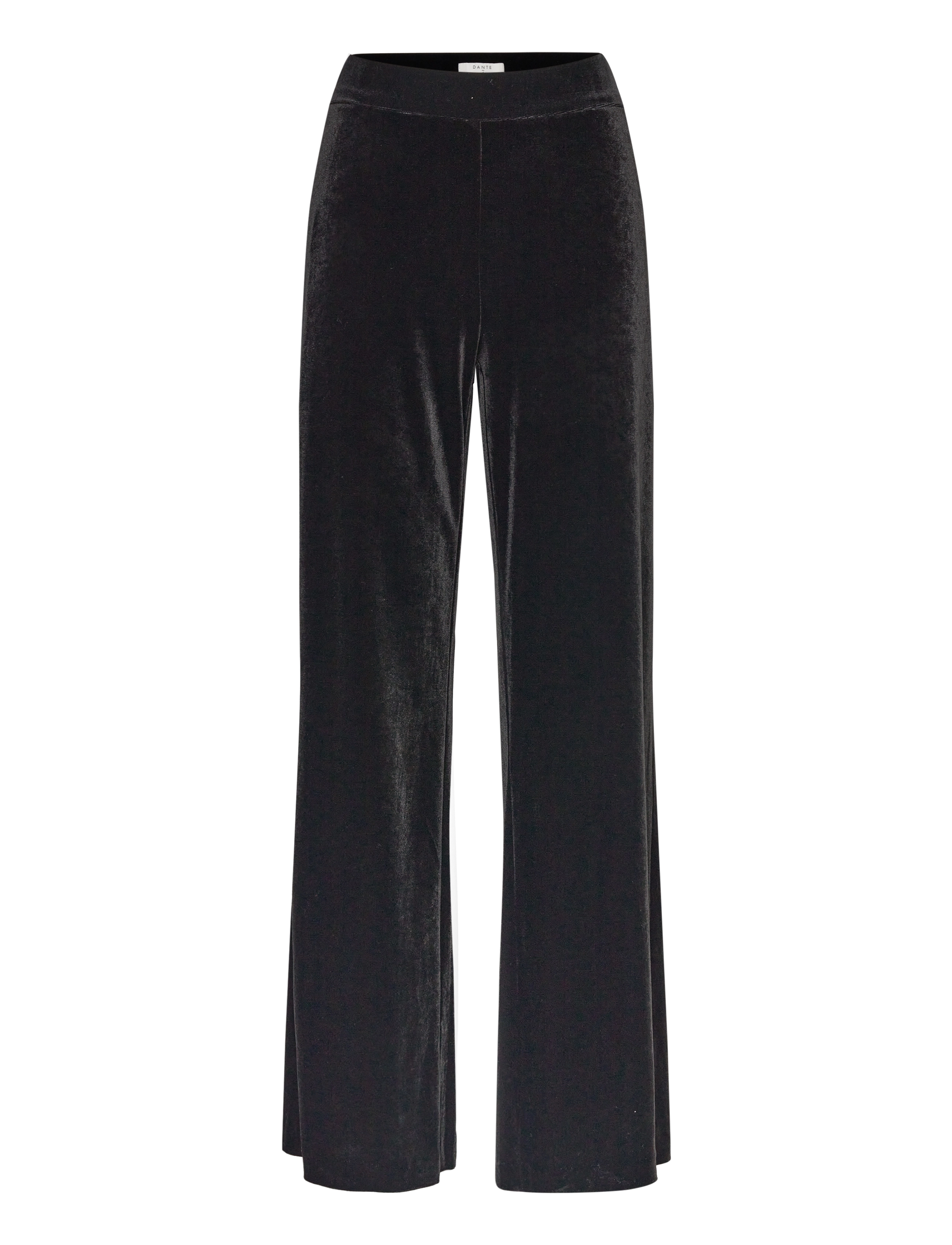 D6Alvie velvet palazzo pants - RAVEN