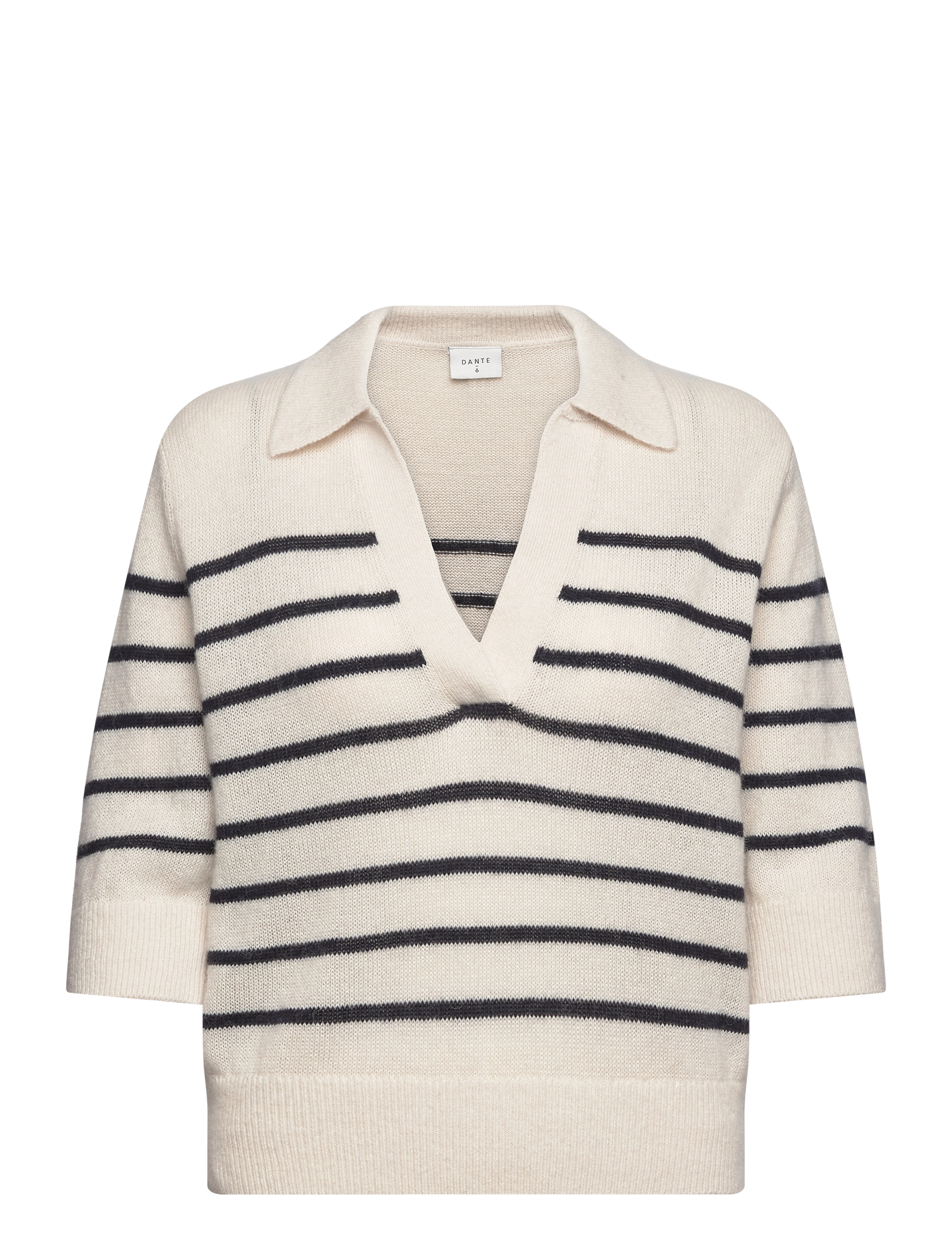 D6Jackey knitted polo shirt - BUTTER