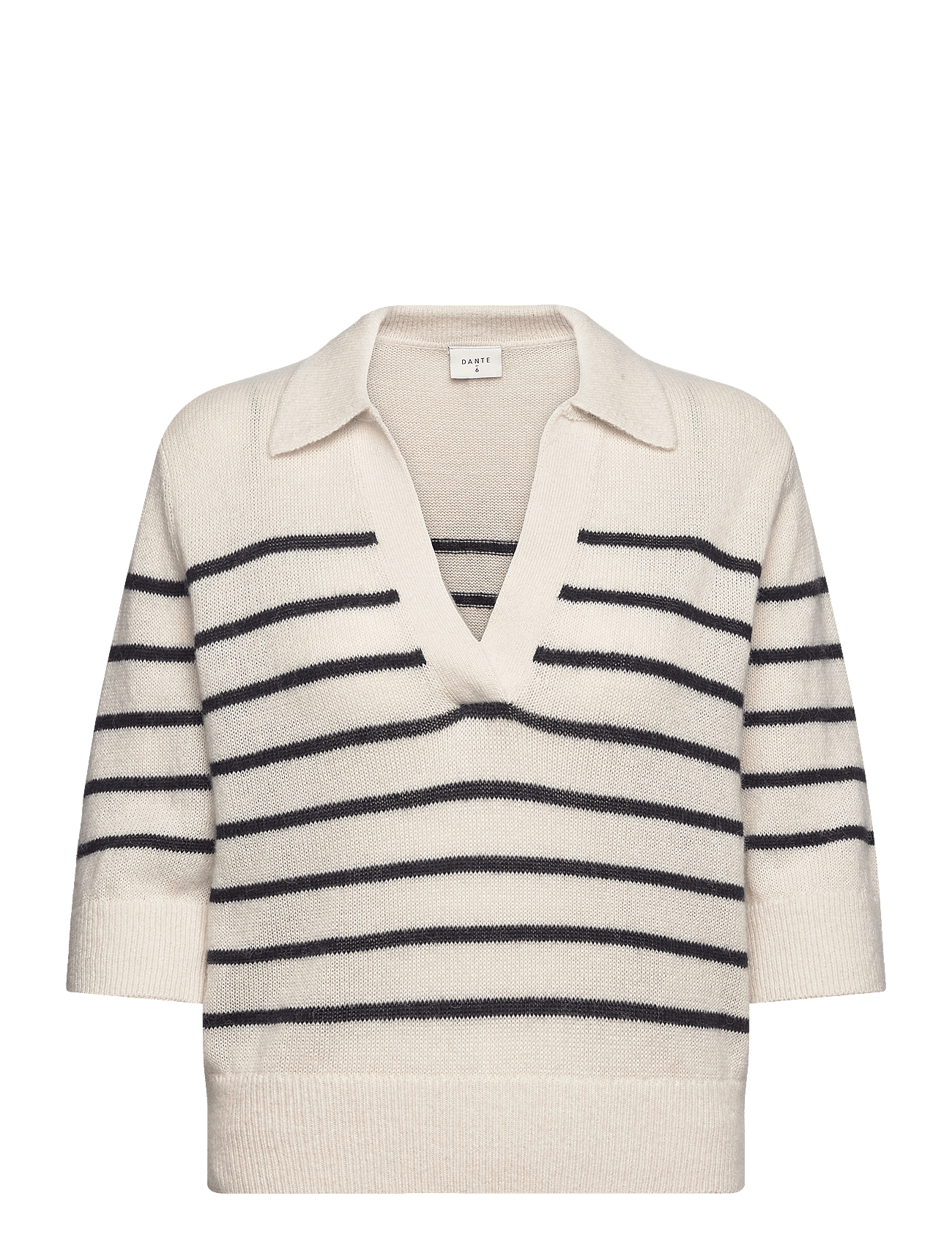 D6Jackey knitted polo shirt - BUTTER