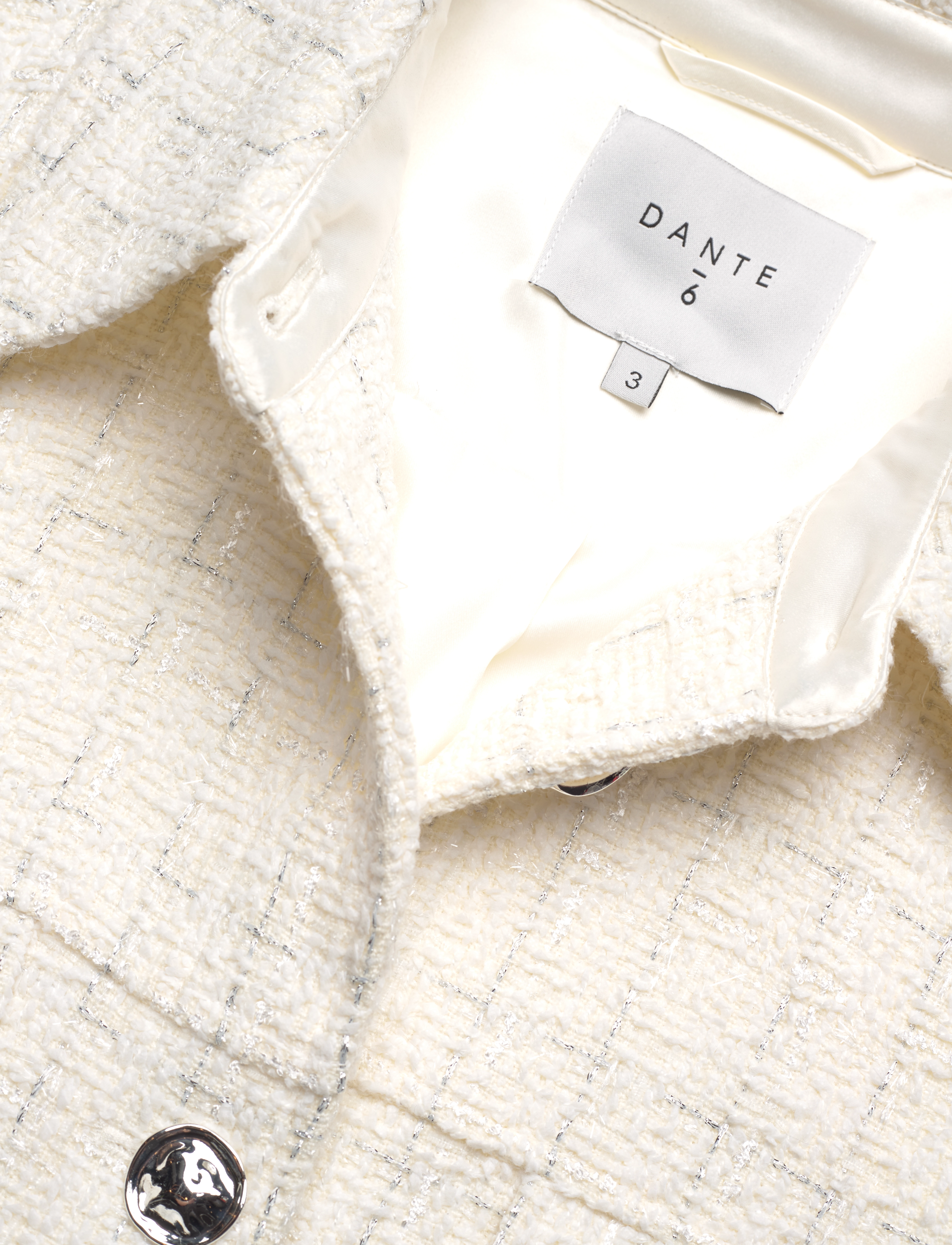 Dante6 - D6Denver bouclé waistcoat - butter cream - 5