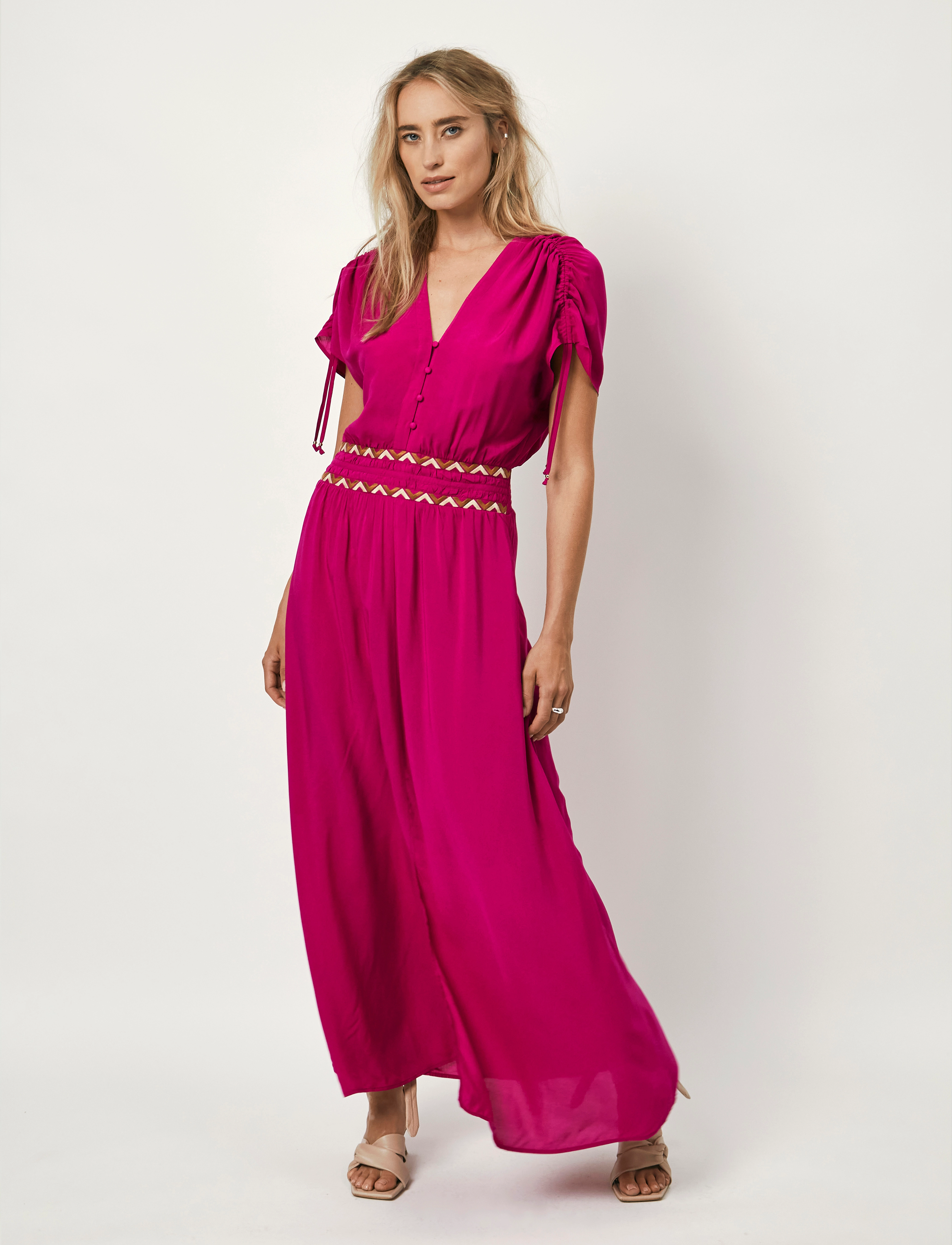 Dante6 - D6Imperia bohemian maxi dress - hibiscus pink - 2