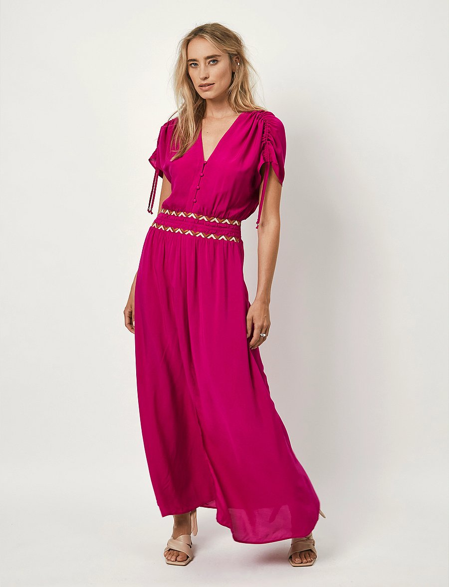 Dante6 - D6Imperia bohemian maxi dress - hibiscus pink - 2