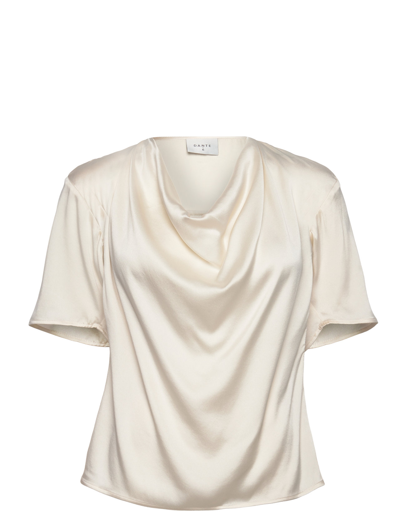 Dante6 - D6Keswick silk drapey top - butter cream - 0