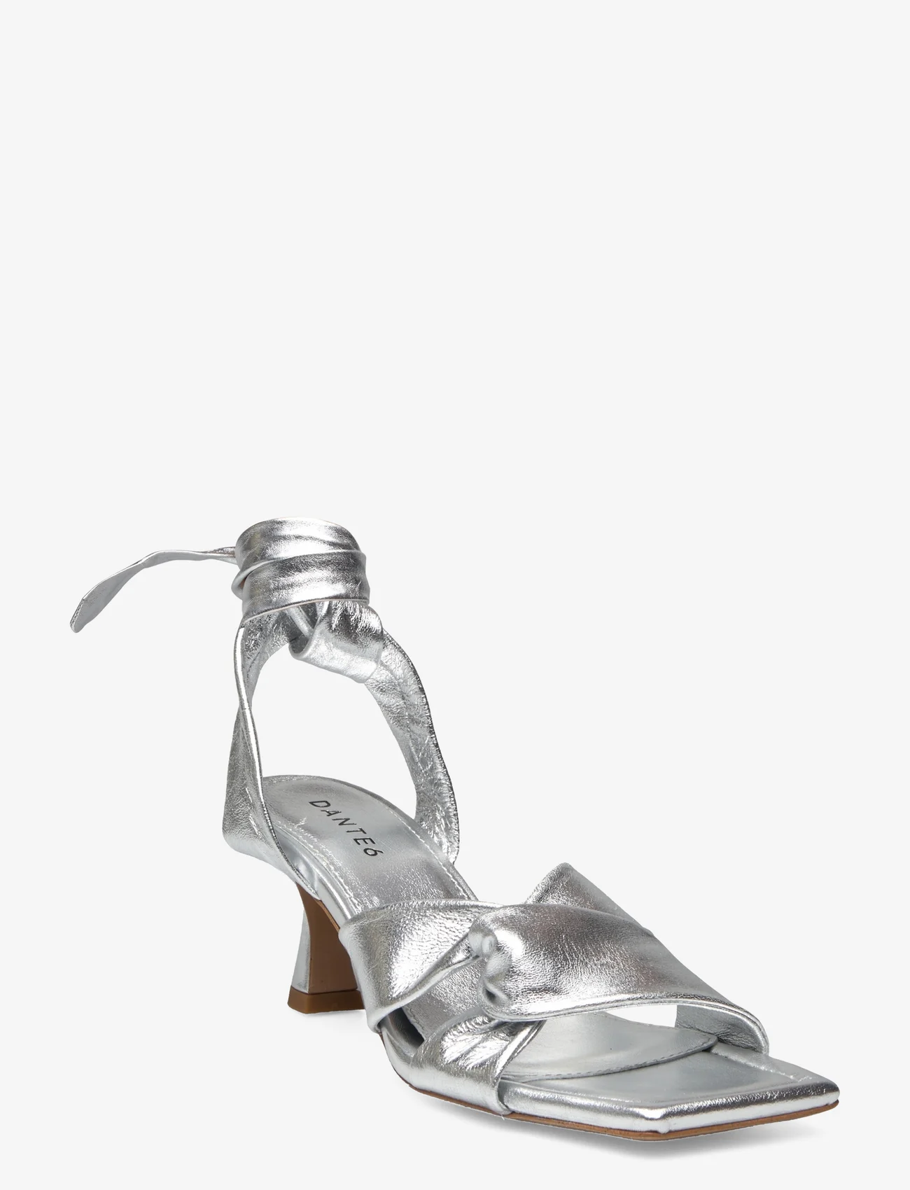 Dante6 - D6Ziya heeled leather sandals - sandaletten - silver - 1