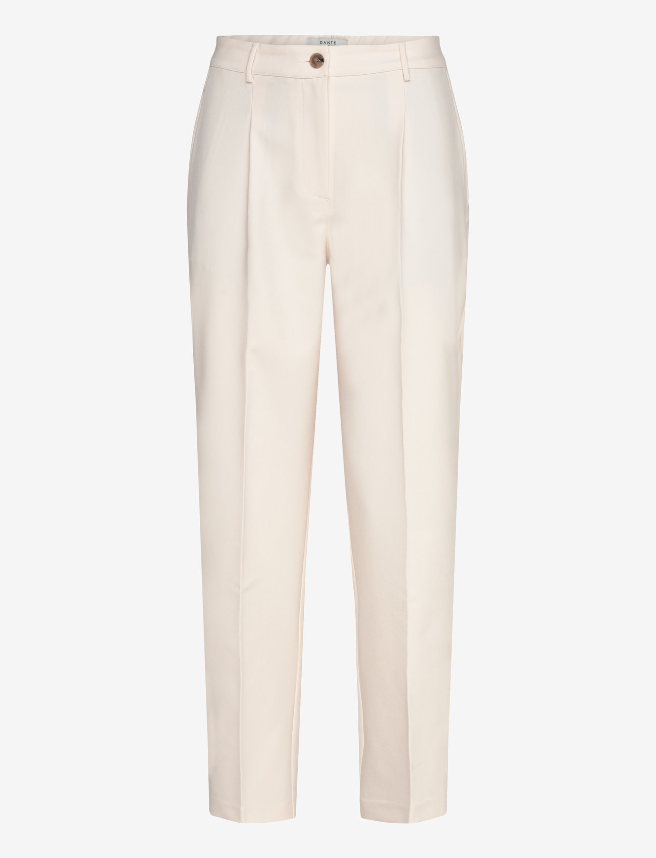 Dante6 - D6Heston straight crop pants - raka byxor - butter cream - 1
