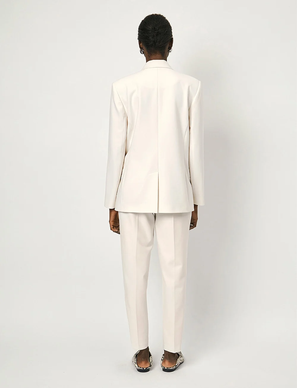 Dante6 - D6Heston straight crop pants - bukser med lige ben - butter cream - 4