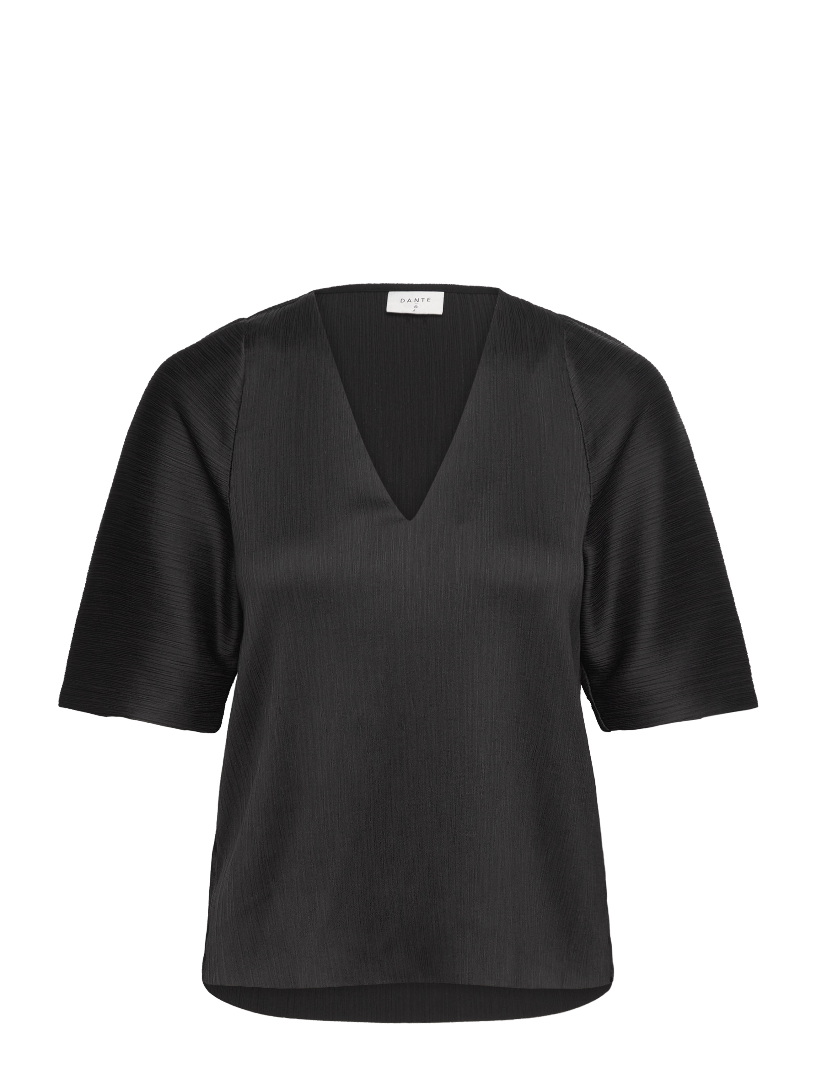 Dante6 D6Raquel pleated top - Rõivad - RAVEN / black