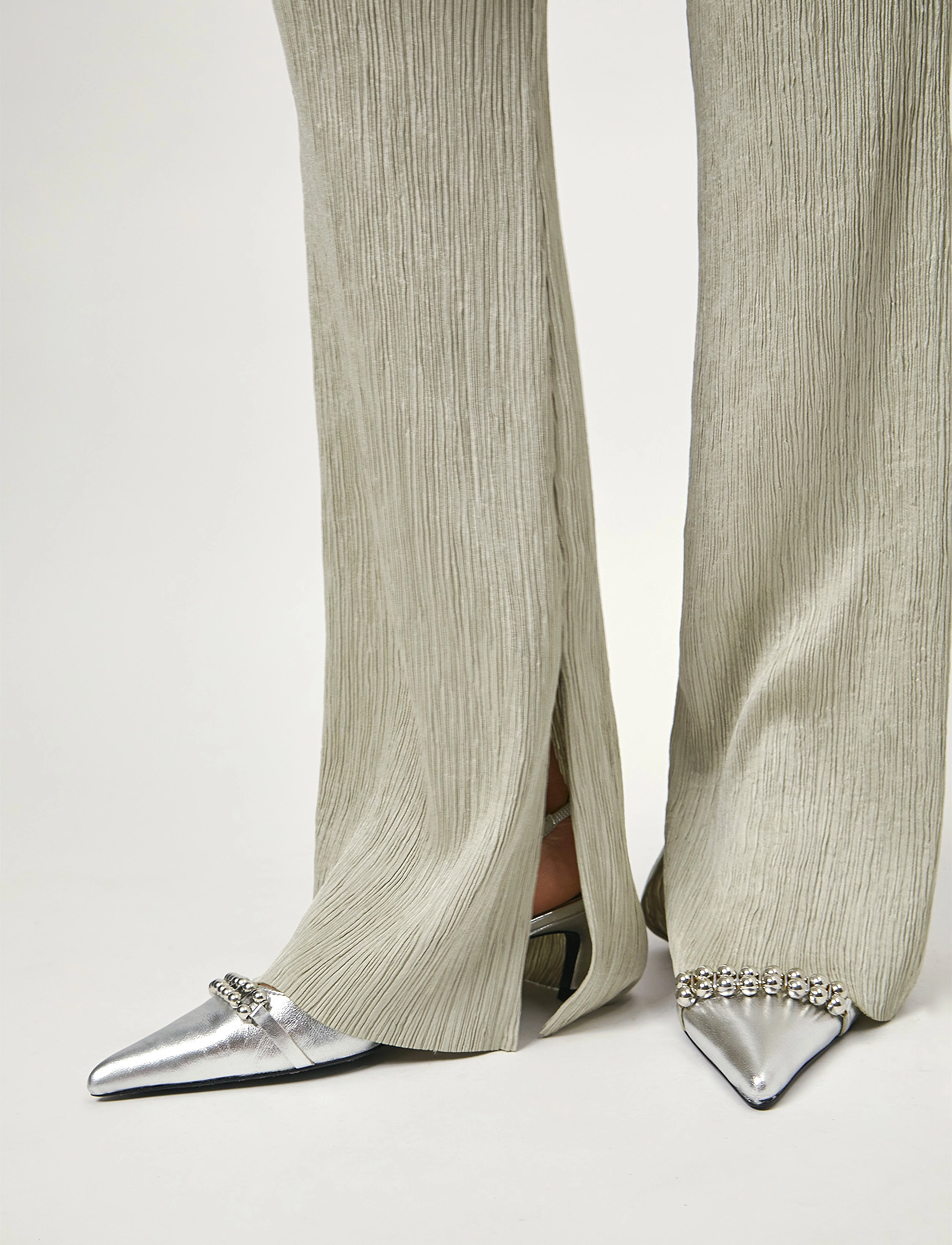 Dante6 - D6Chazelle pleated pants - bukser med lige ben - matcha - 3