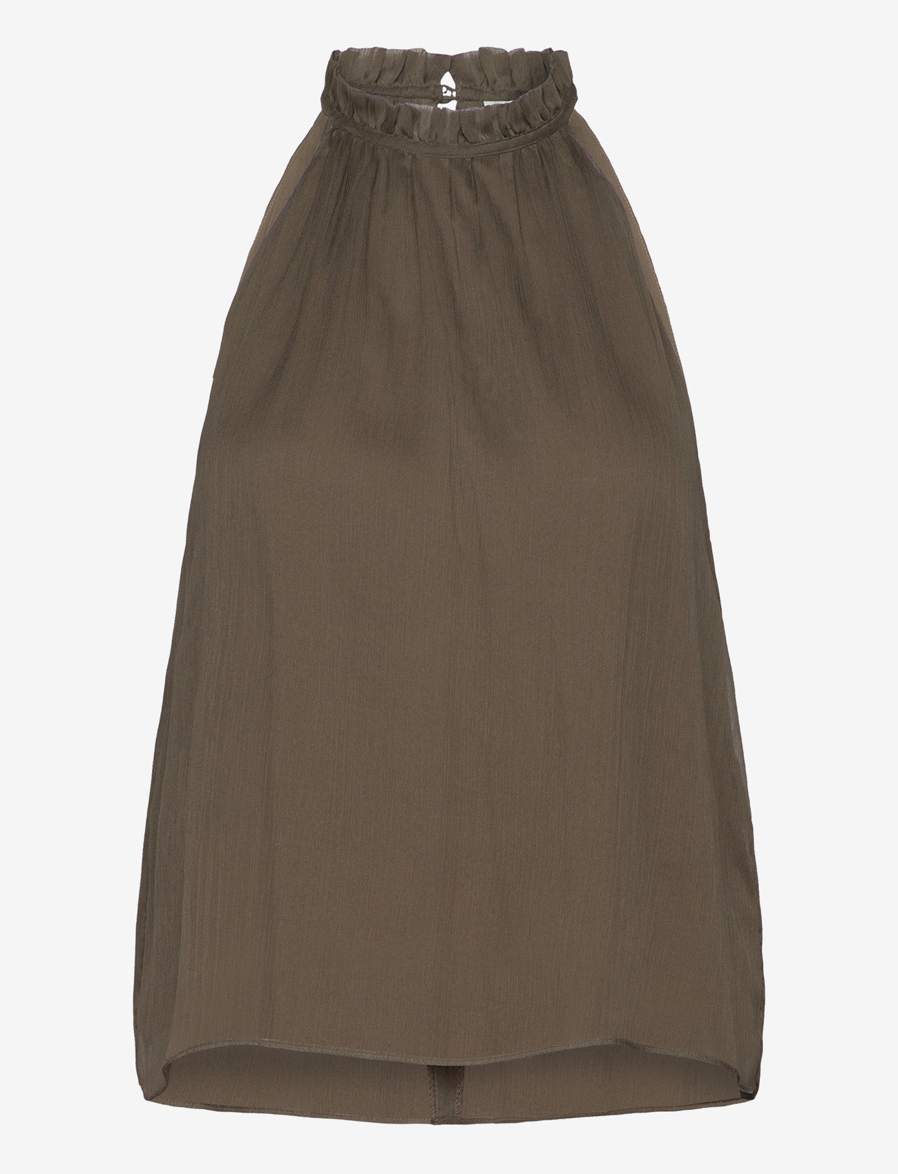 Dante6 - D6Fame pleated halter top - utility green - 1