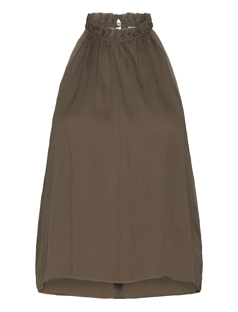 Dante6 - D6Fame pleated halter top - Ärmellose blusen - utility green - 1