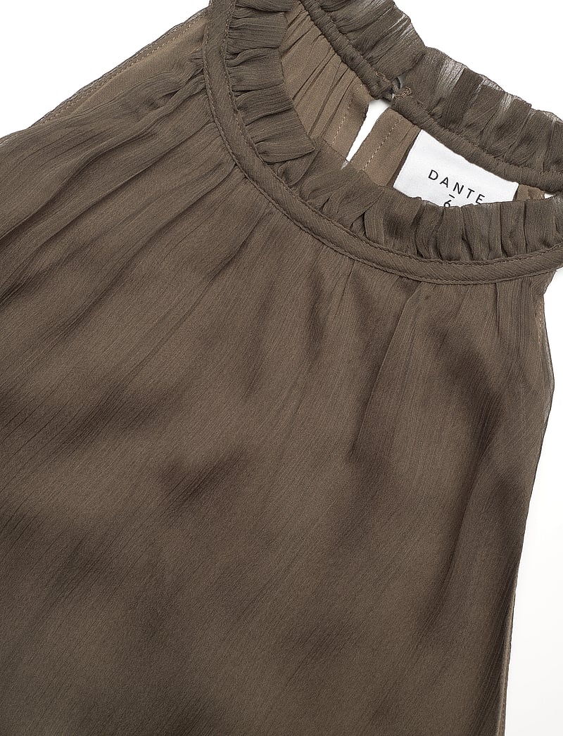 Dante6 - D6Fame pleated halter top - Ärmellose blusen - utility green - 5