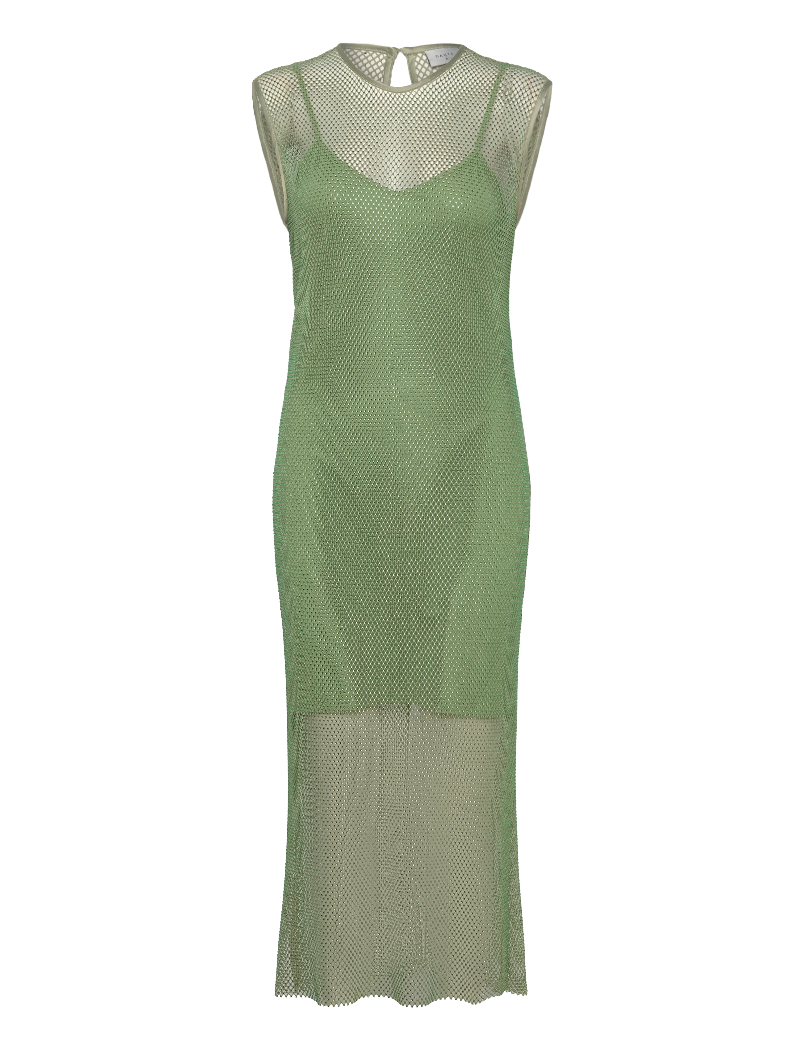 Dante6 Dante6-Luna rhinestone dress - Kjoler - MATCHA / green