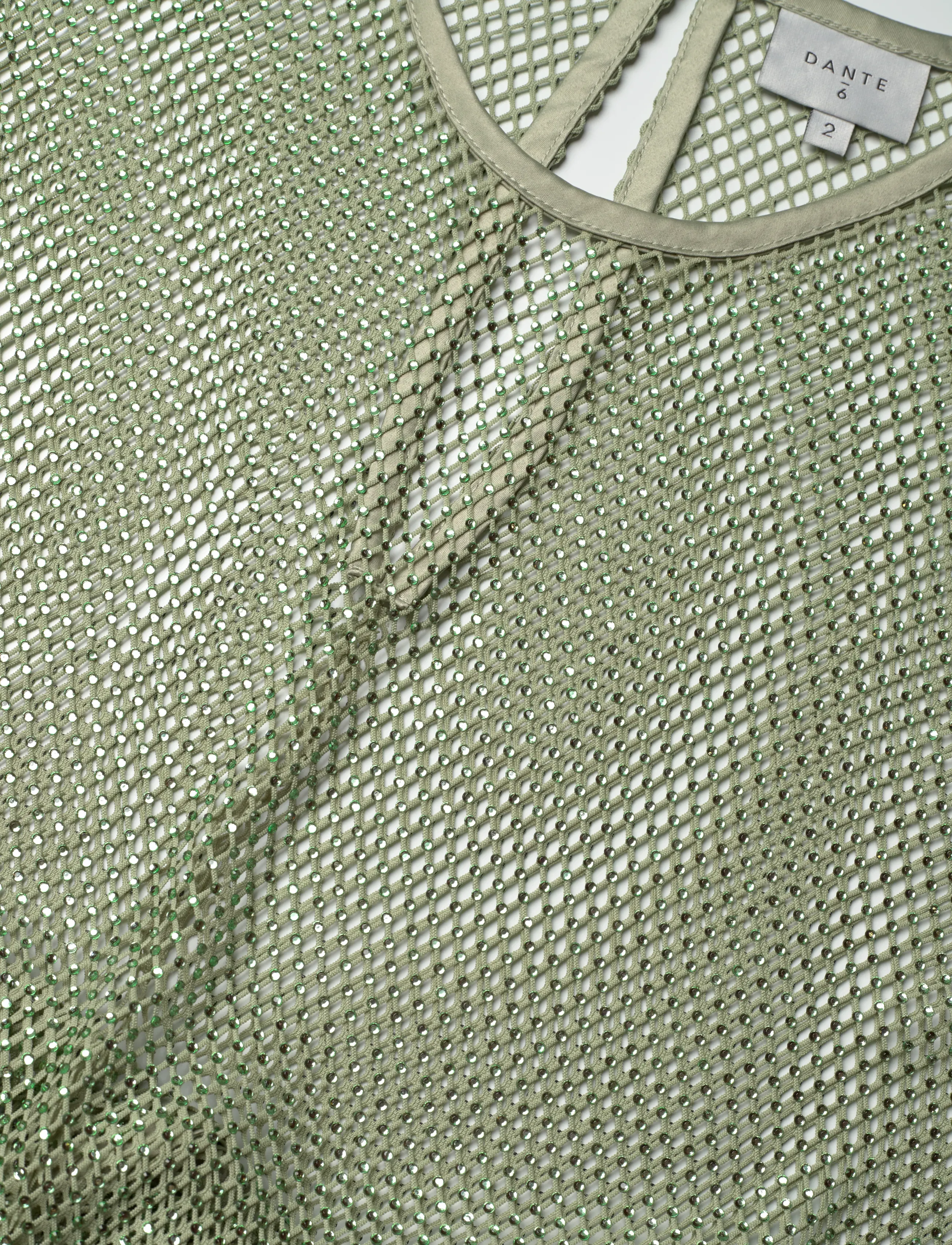 Dante6 - Dante6-Luna rhinestone dress - avondjurken - matcha - 3