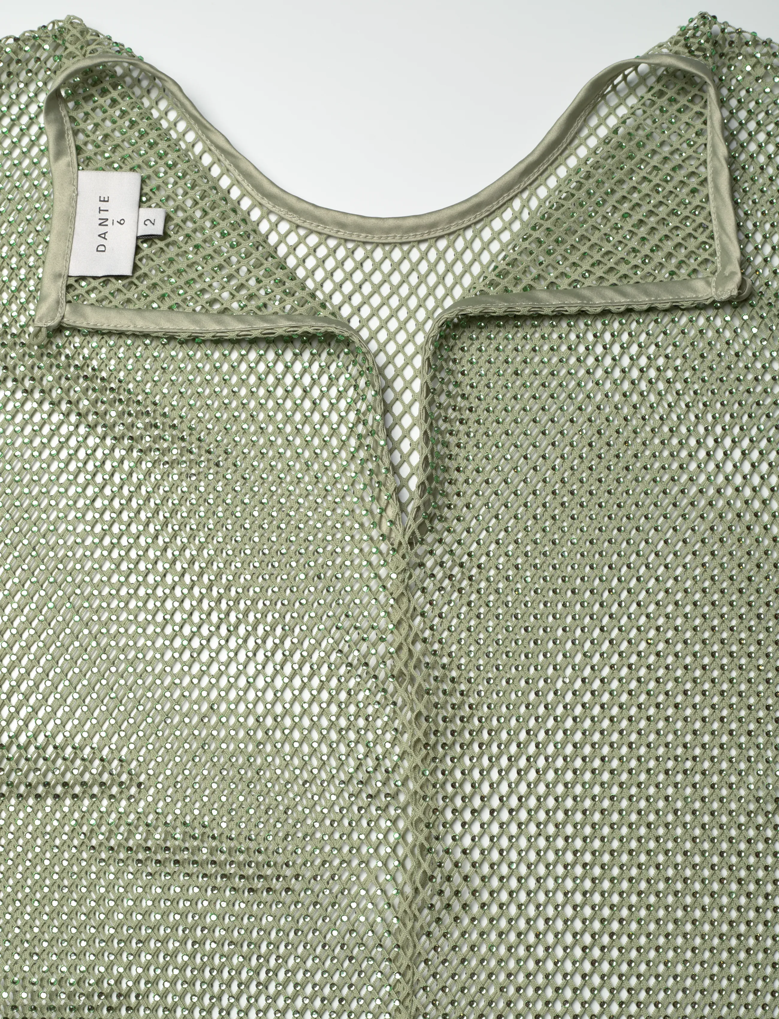 Dante6 - Dante6-Luna rhinestone dress - avondjurken - matcha - 4