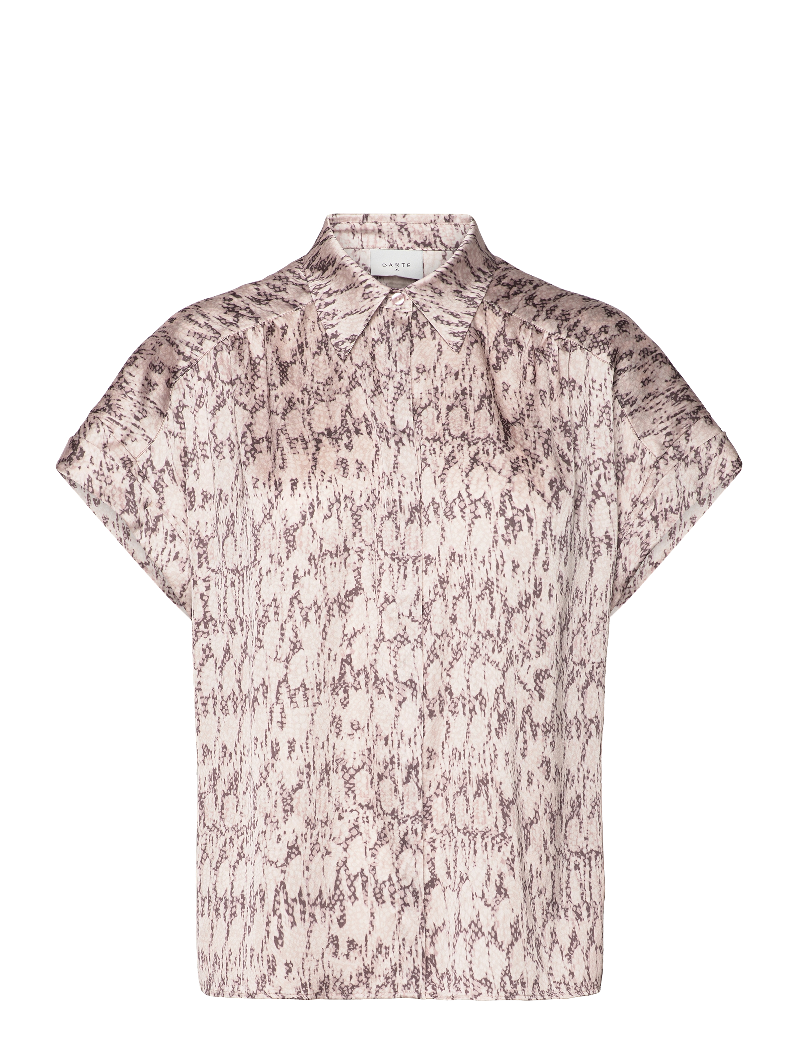 DANTE6 D6Cecily Python Printed Shirt Beige - S - Damen