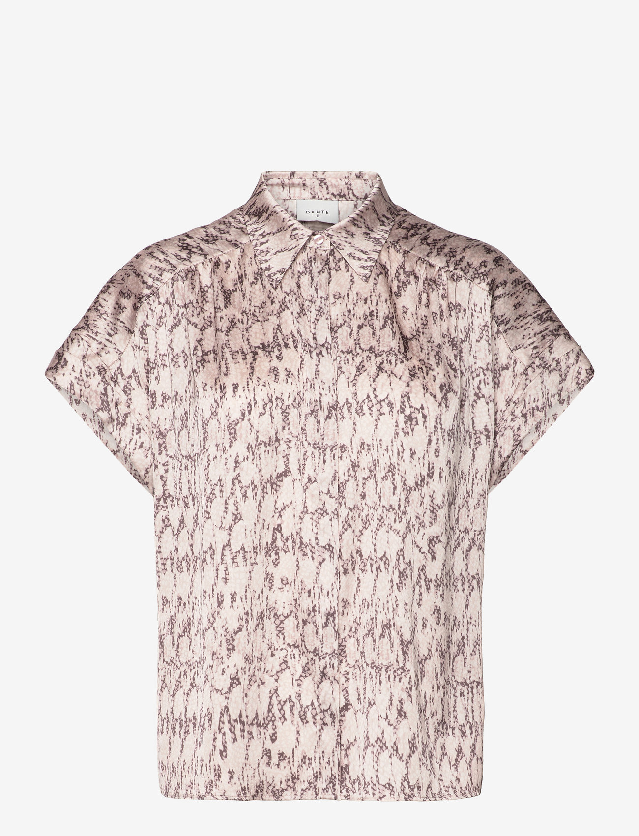 Dante6 - D6Cecily python printed shirt - lühikeste varrukatega särgid - multicolour - 0