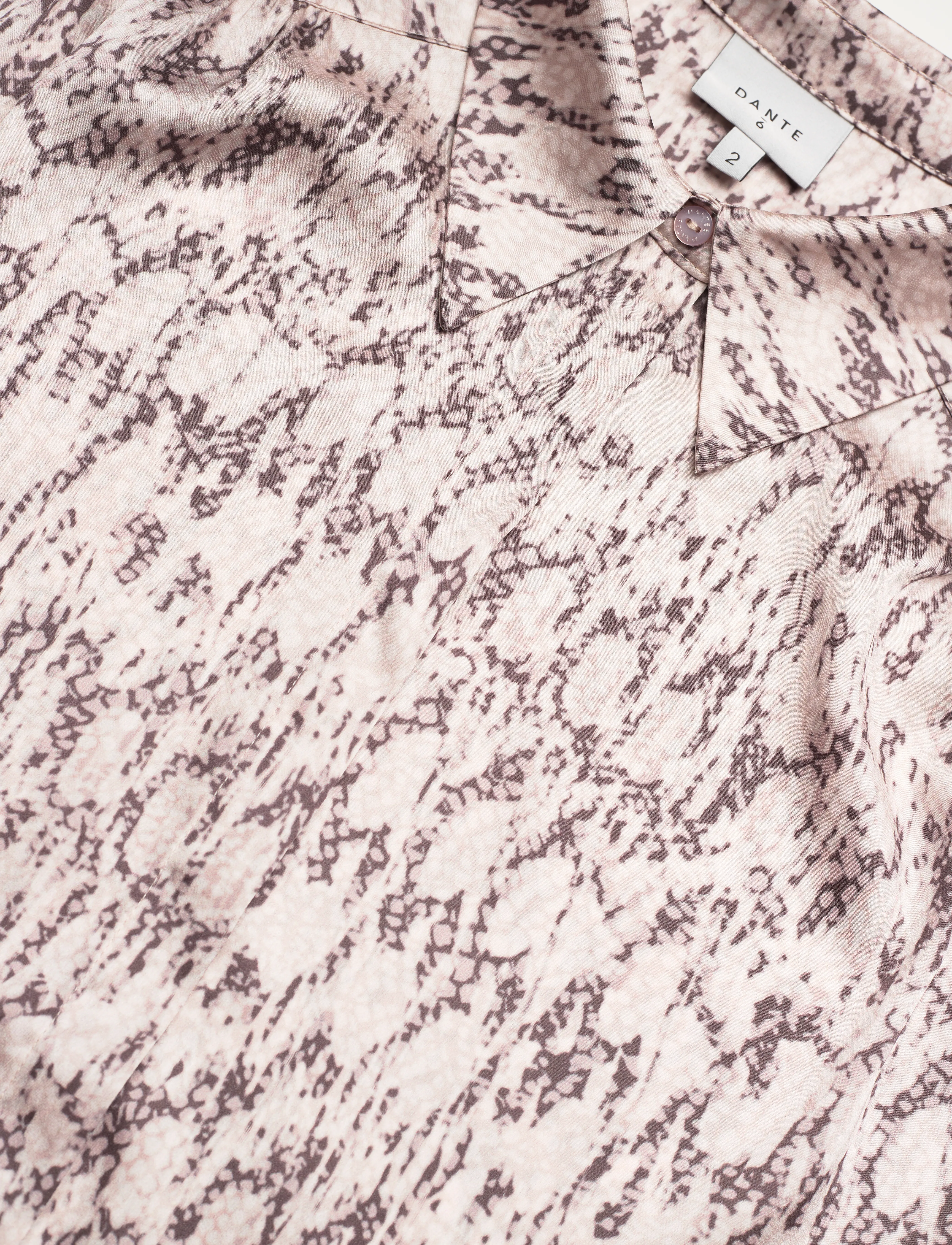 Dante6 - D6Cecily python printed shirt - kurzärmlige hemden - multicolour - 5