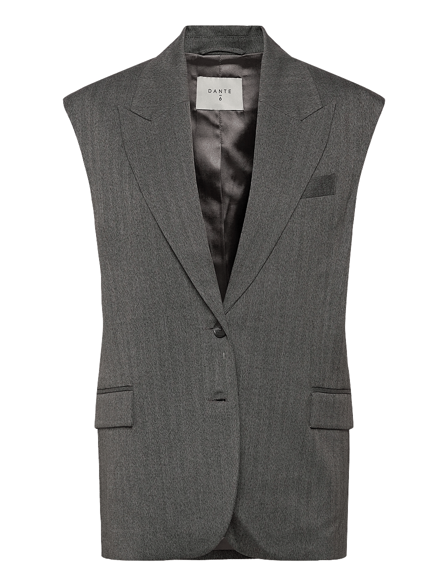 Dante6 - Dante6-Avenue herringbone waistcoat - veste - graphite - 0