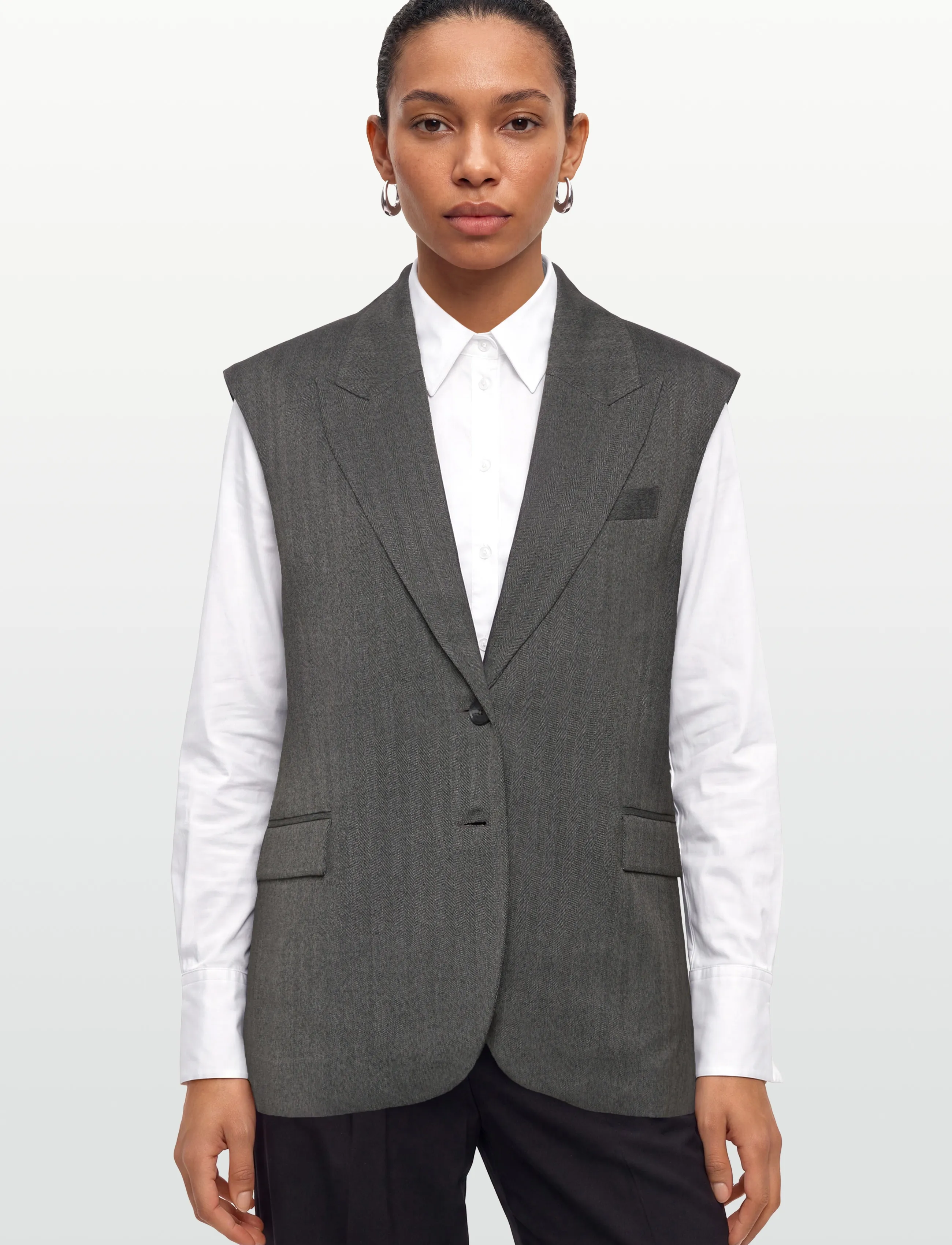 Dante6 - Dante6-Avenue herringbone waistcoat - Ærmeløse blazere - graphite - 3