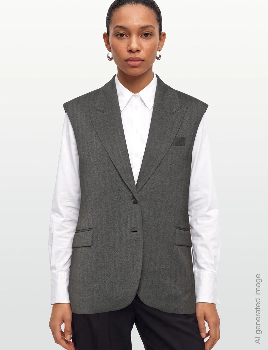 Dante6 - Dante6-Avenue herringbone waistcoat - veste - graphite - 3