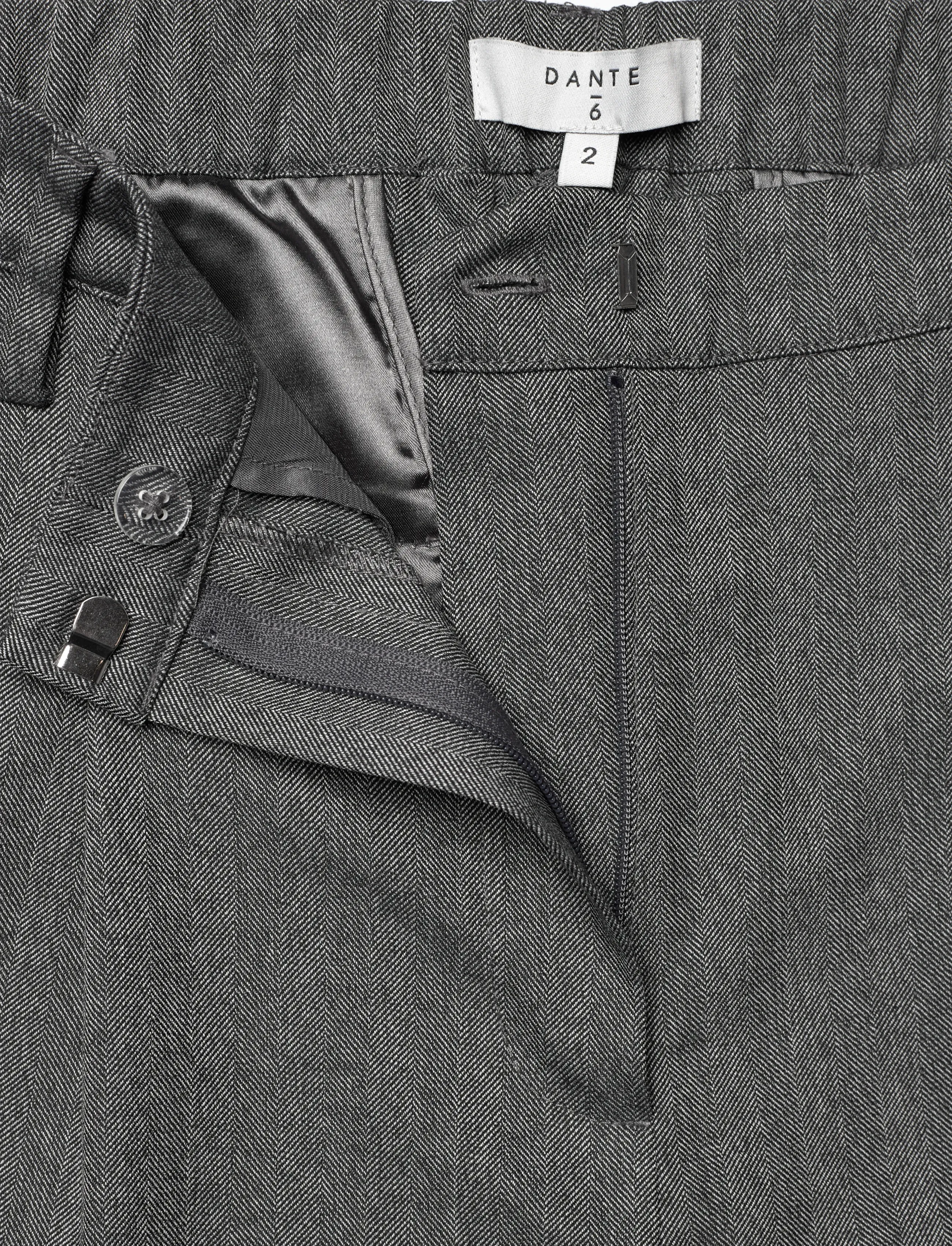 Dante6 - Dante6-Dean herringbone pants - tailored trousers - graphite - 3