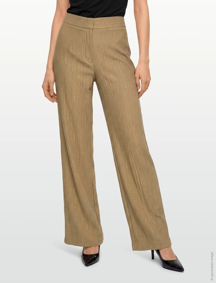 Dante6 - Lima wide leg pants - vida byxor - olive balsamic - 3