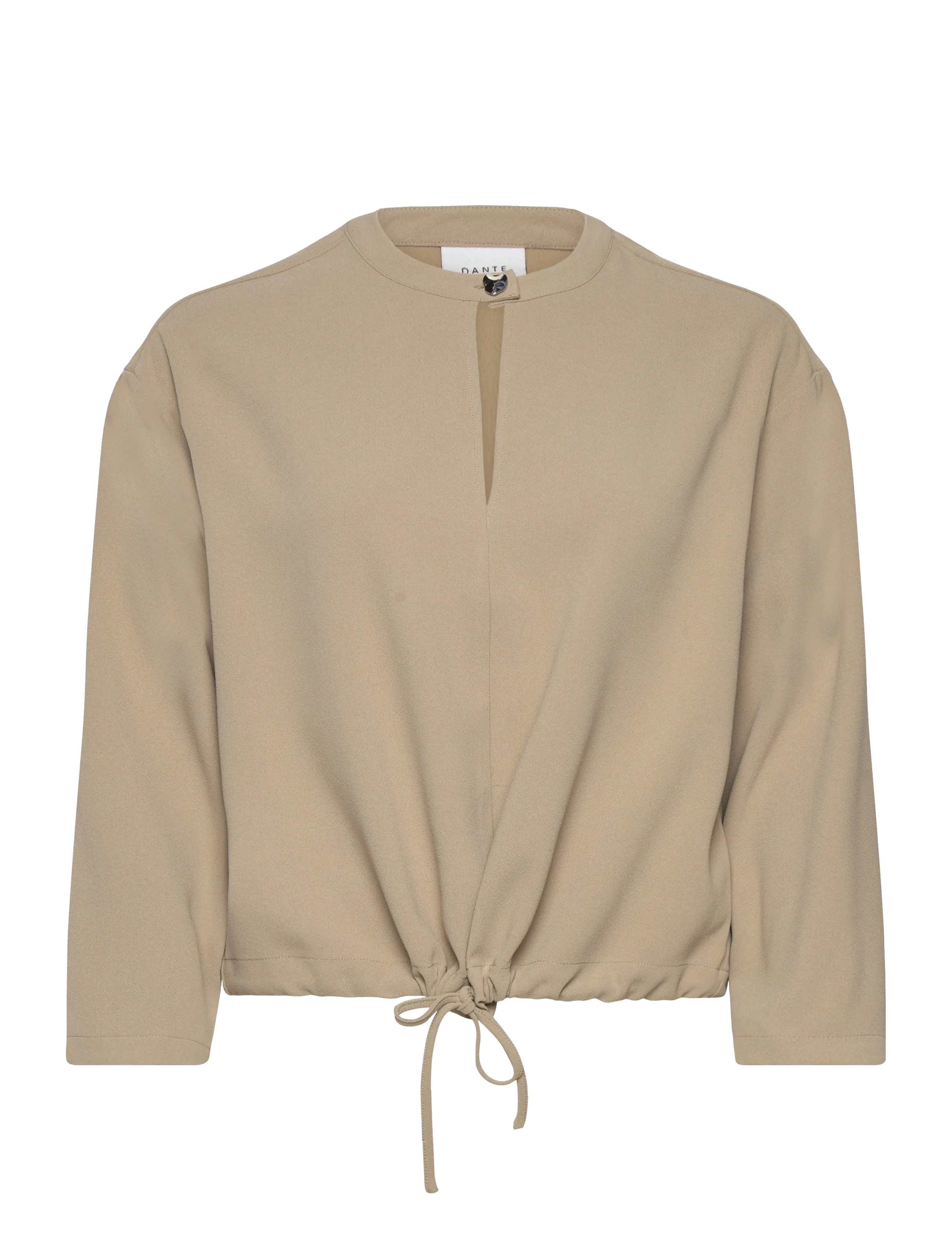 Dante6 Thorn drawstring cord top - Transitional Layering - SWAMP GREEN / beige