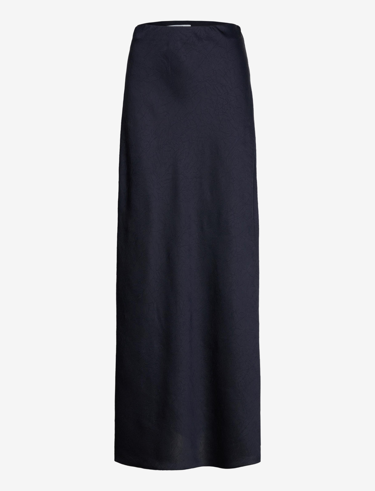 Dante6 - Ywa creased satin maxi skirt - satinkjolar - nocturnal blue - 1