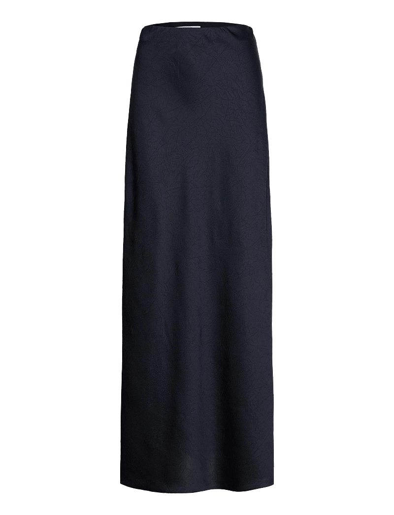 Dante6 - Ywa creased satin maxi skirt - satinkjolar - nocturnal blue - 1