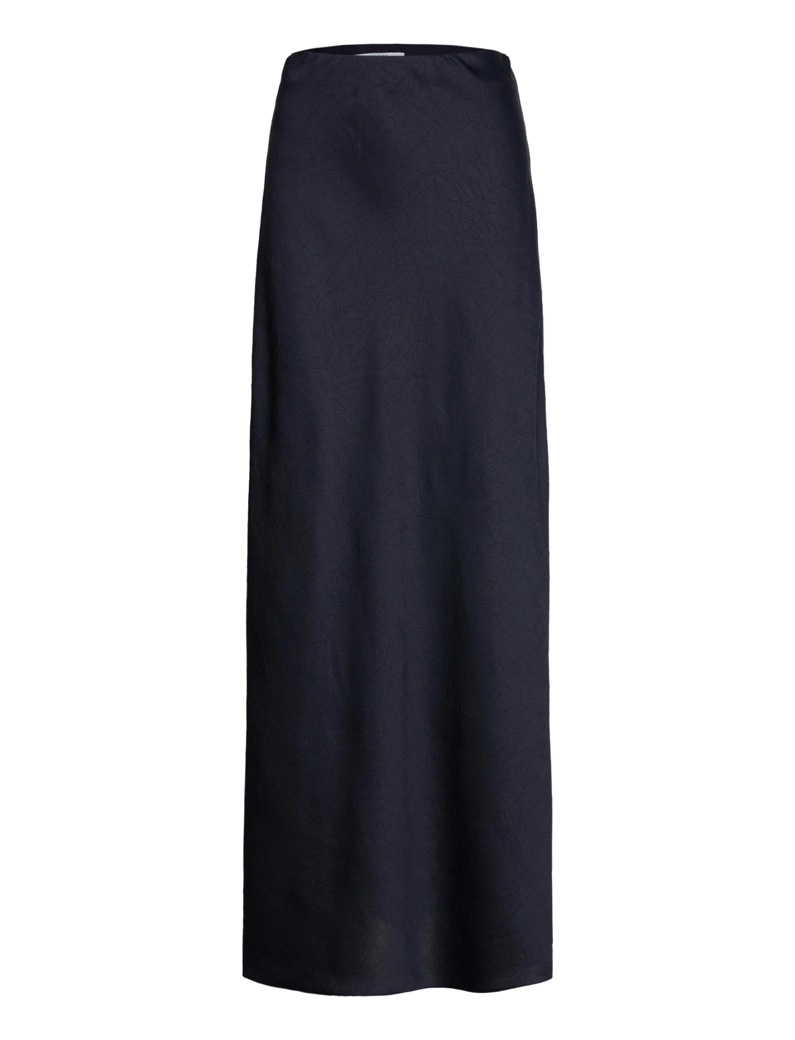 Dante6 - Ywa creased satin maxi skirt - nocturnal blue - 1
