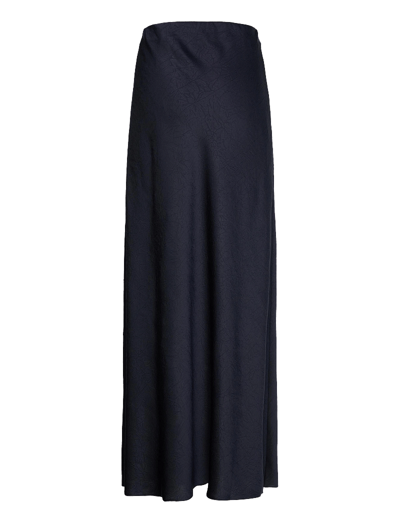 Dante6 - Ywa creased satin maxi skirt - satinkjolar - nocturnal blue - 2