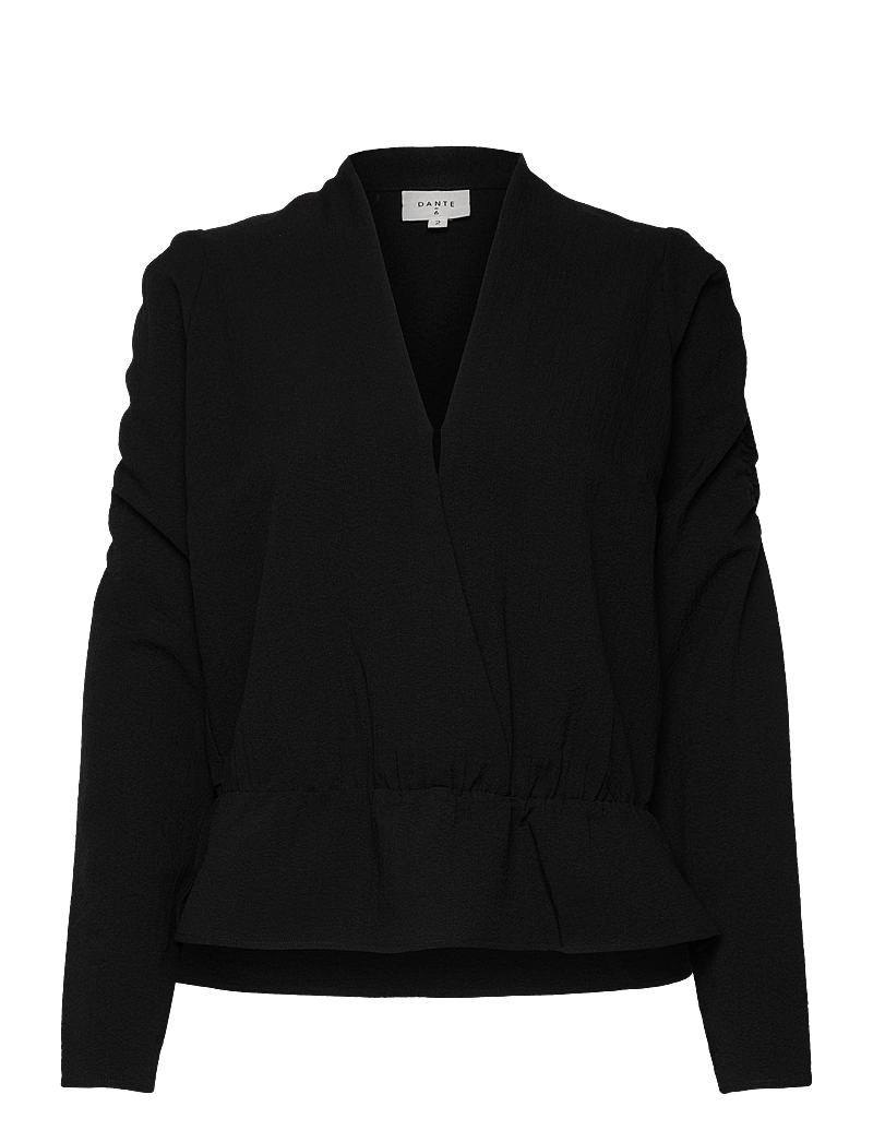 Dante6 - Trinity pleated top - långärmade blusar - raven - 1