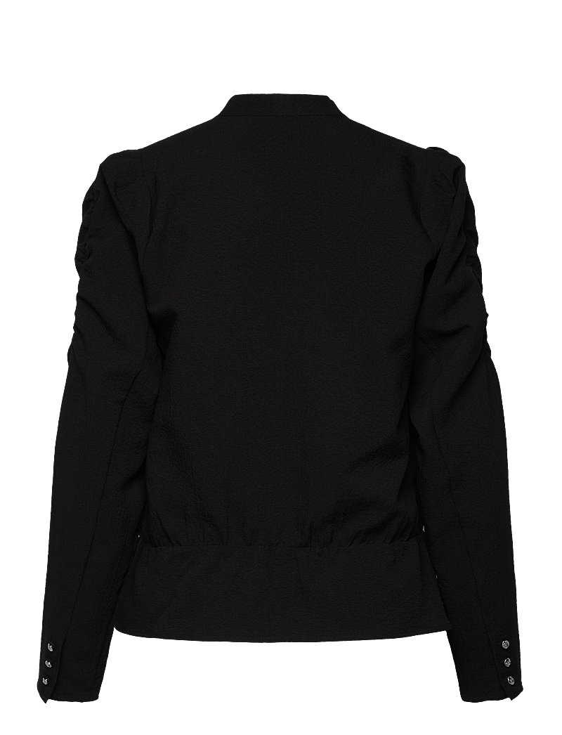 Dante6 - Trinity pleated top - långärmade blusar - raven - 2