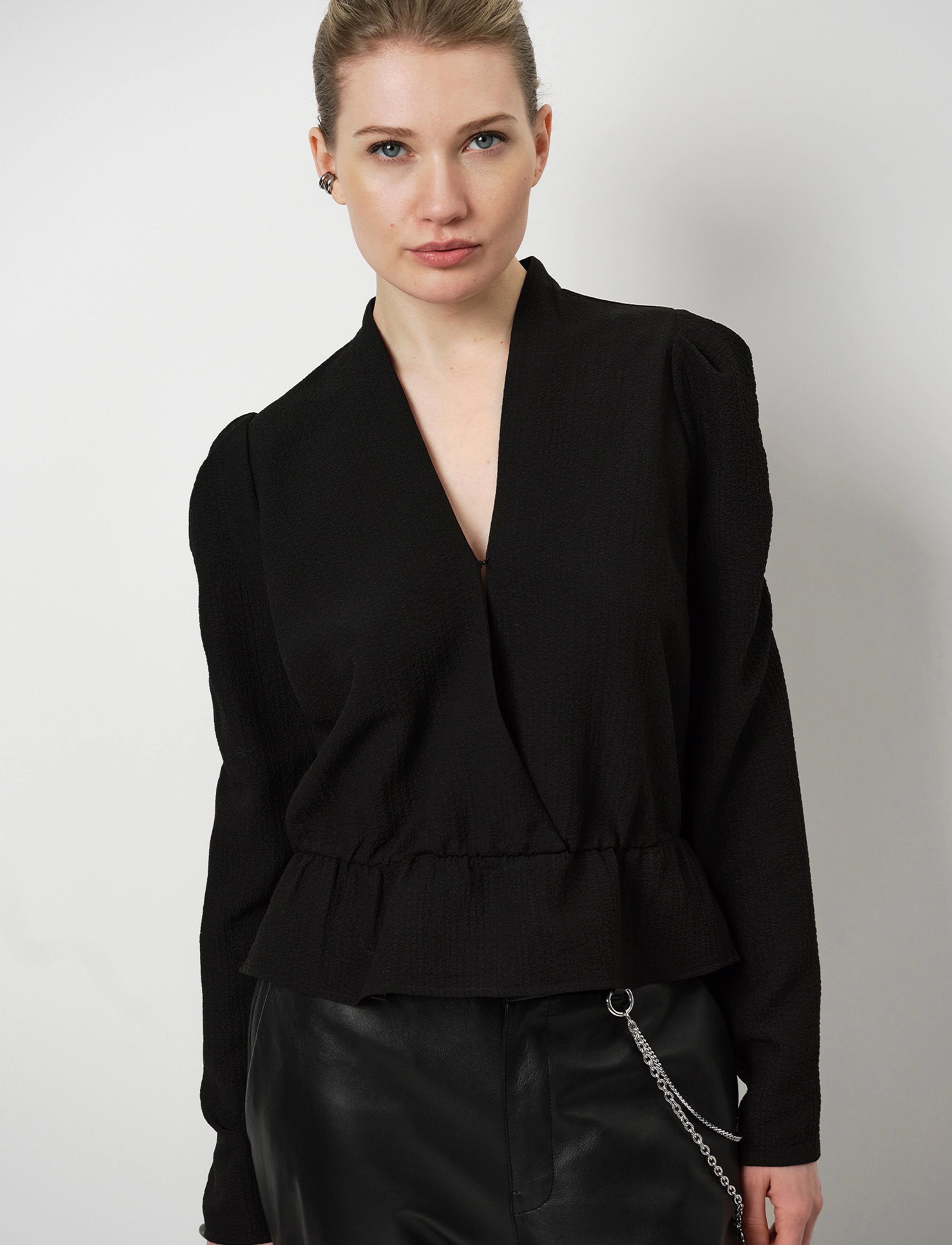 Dante6 - Trinity pleated top - raven - 3