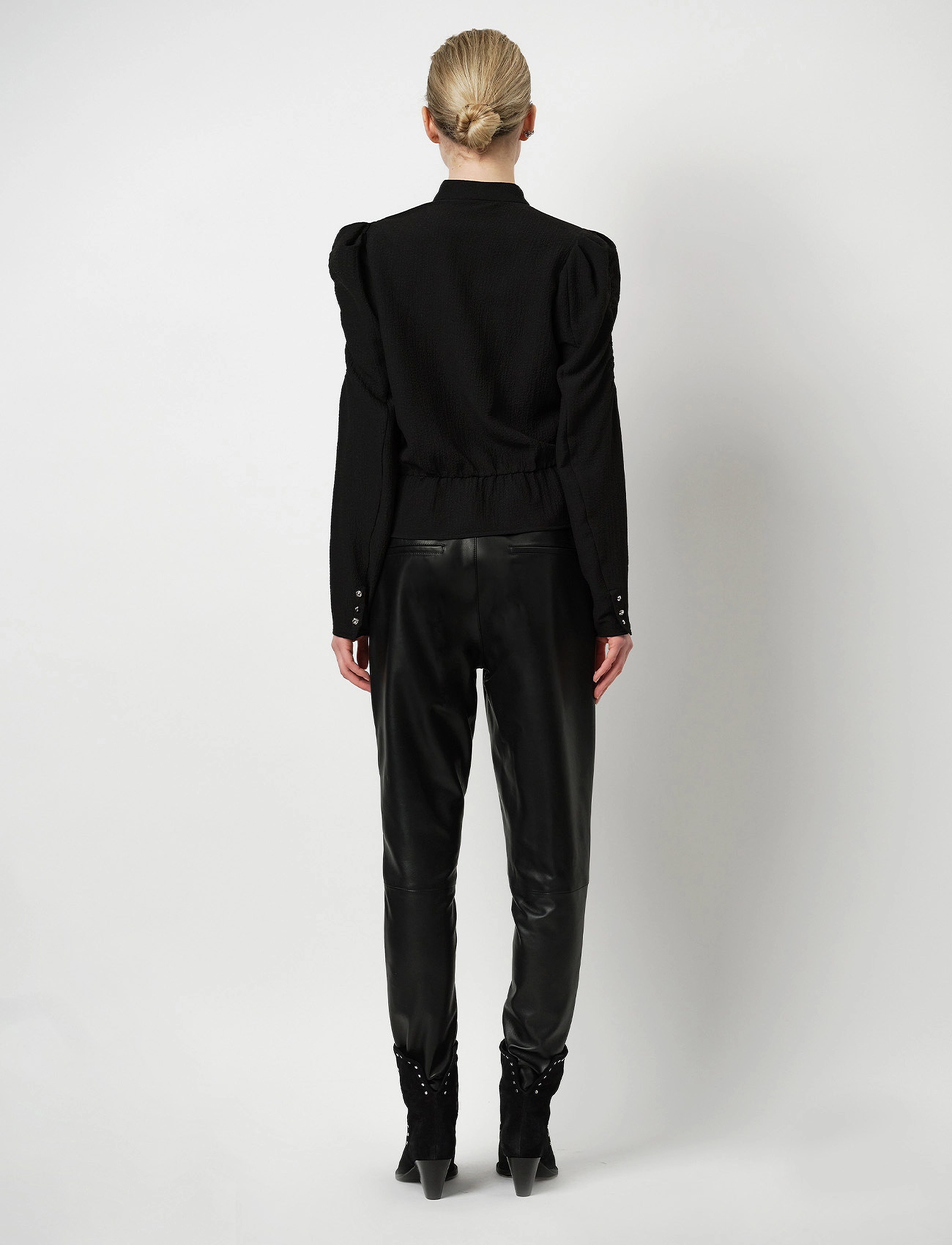 Dante6 - Trinity pleated top - raven - 4