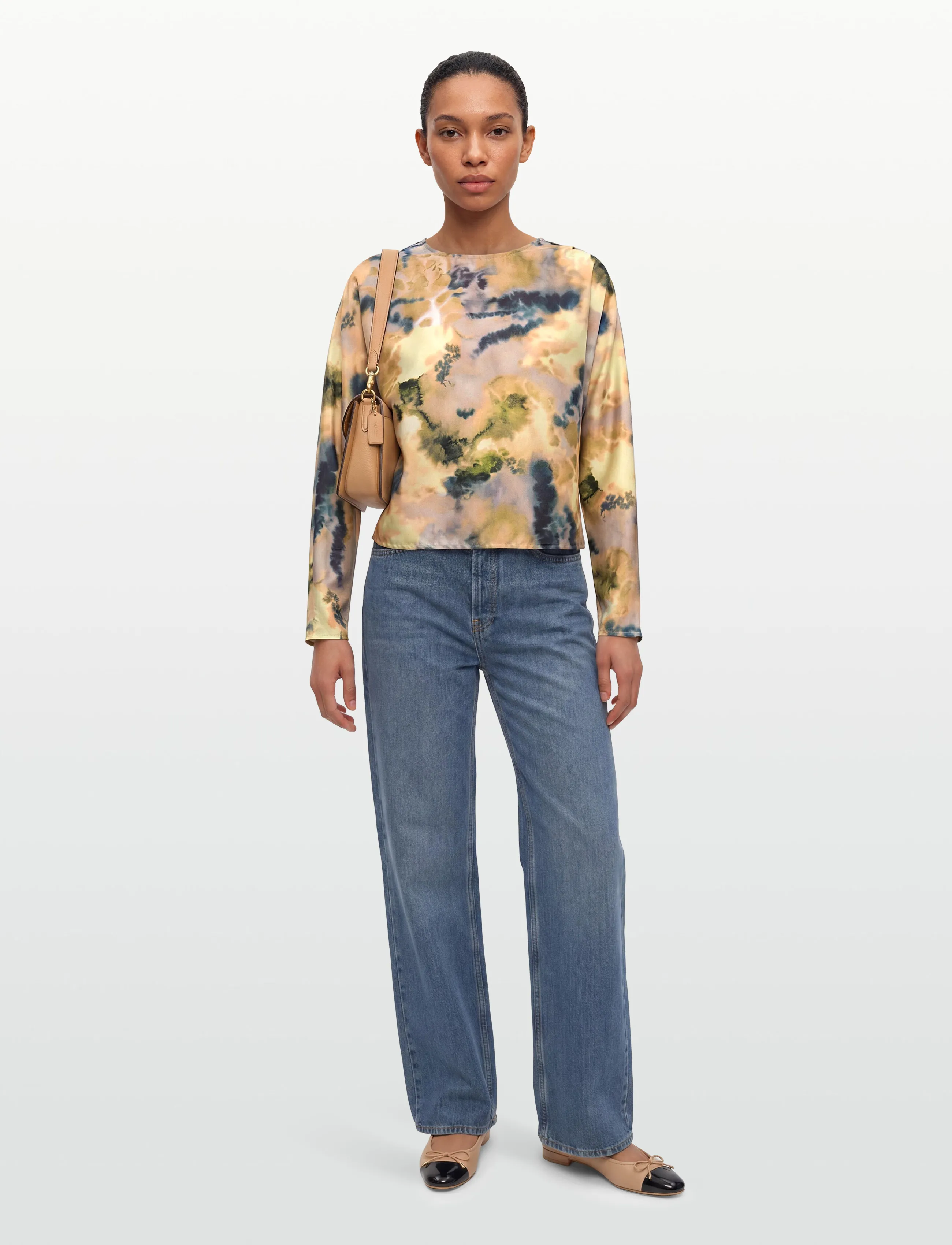 Dante6 -Danis Printed Top, 34, Blouses, Mehrfarbig/gemustert - Long-sleeved, Frauen